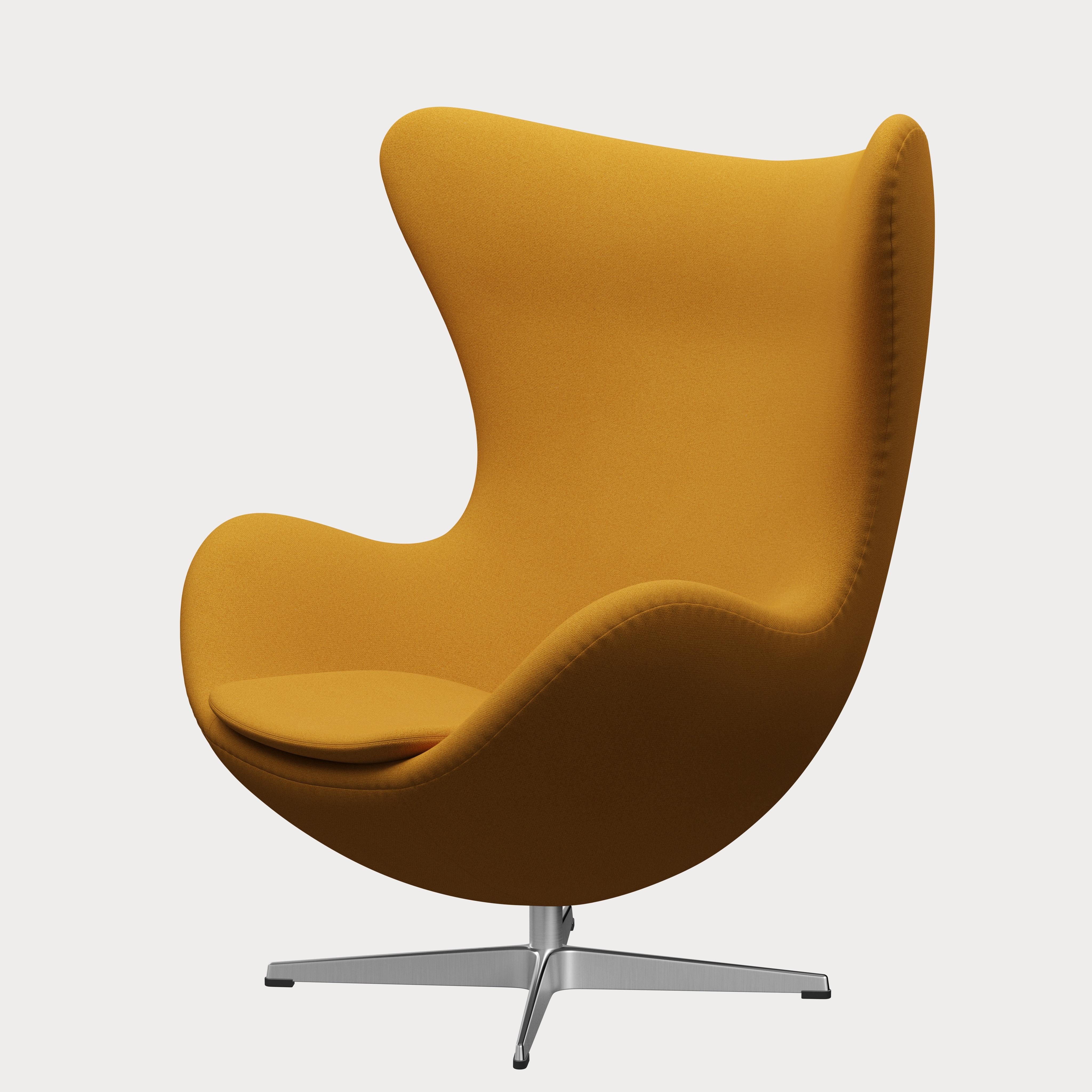 Danish Arne Jacobsen 'Egg' Chair for Fritz Hansen in Fabric Upholstery (Cat. 1) For Sale