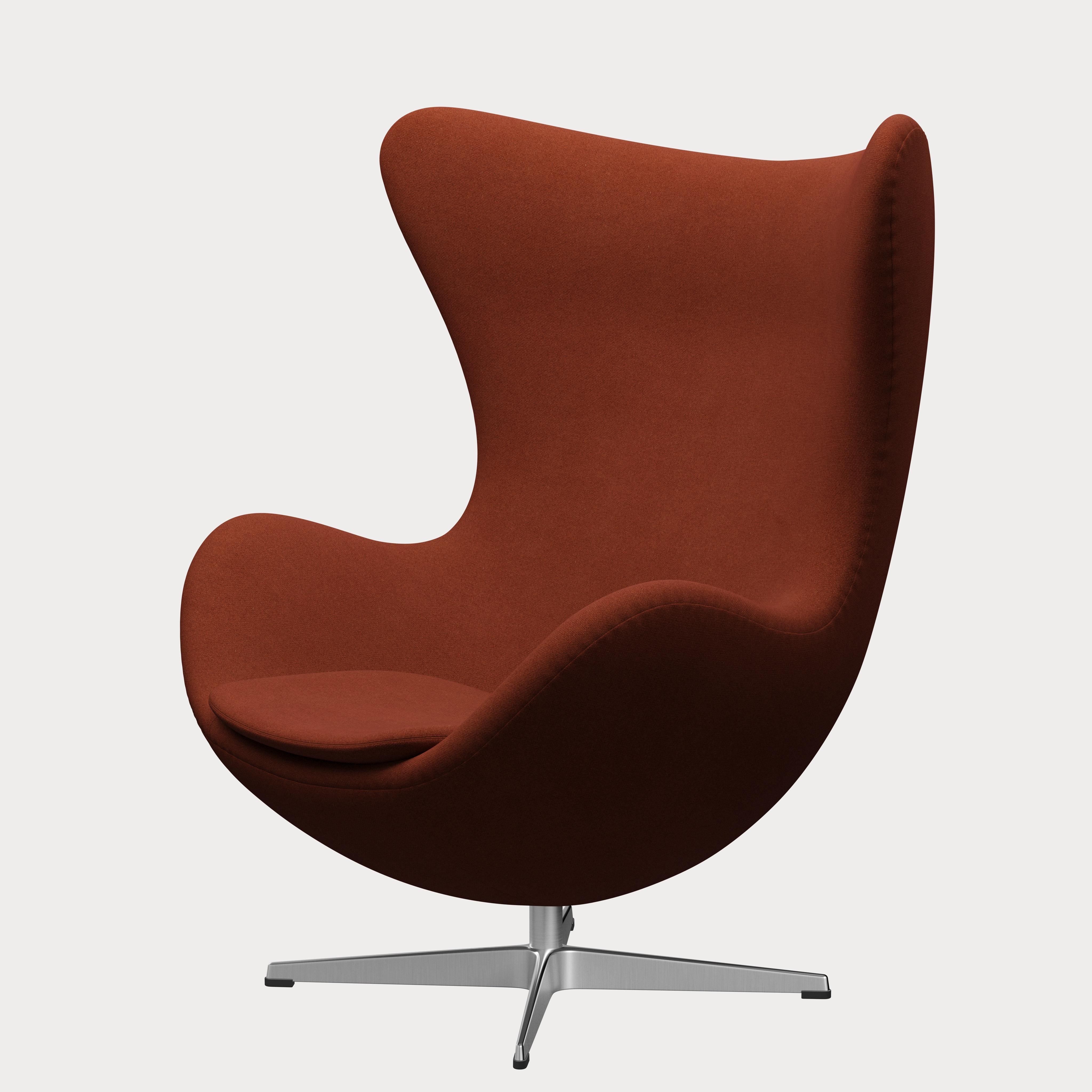 Contemporary Arne Jacobsen 'Egg' Chair for Fritz Hansen in Fabric Upholstery (Cat. 1) For Sale
