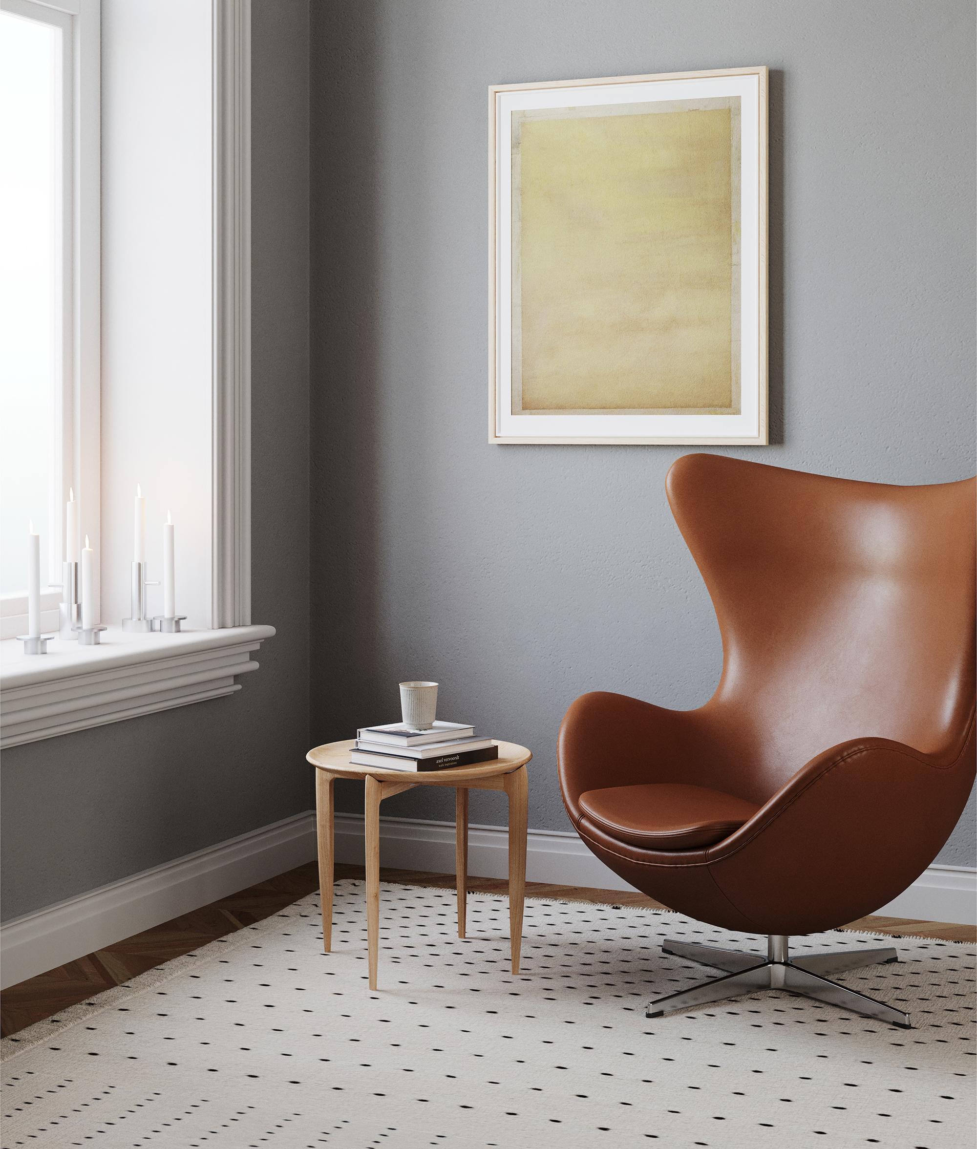 Arne Jacobsen „Egg“-Stuhl für Fritz Hansen mit Lederpolsterung (Cat. 4) (Skandinavische Moderne) im Angebot