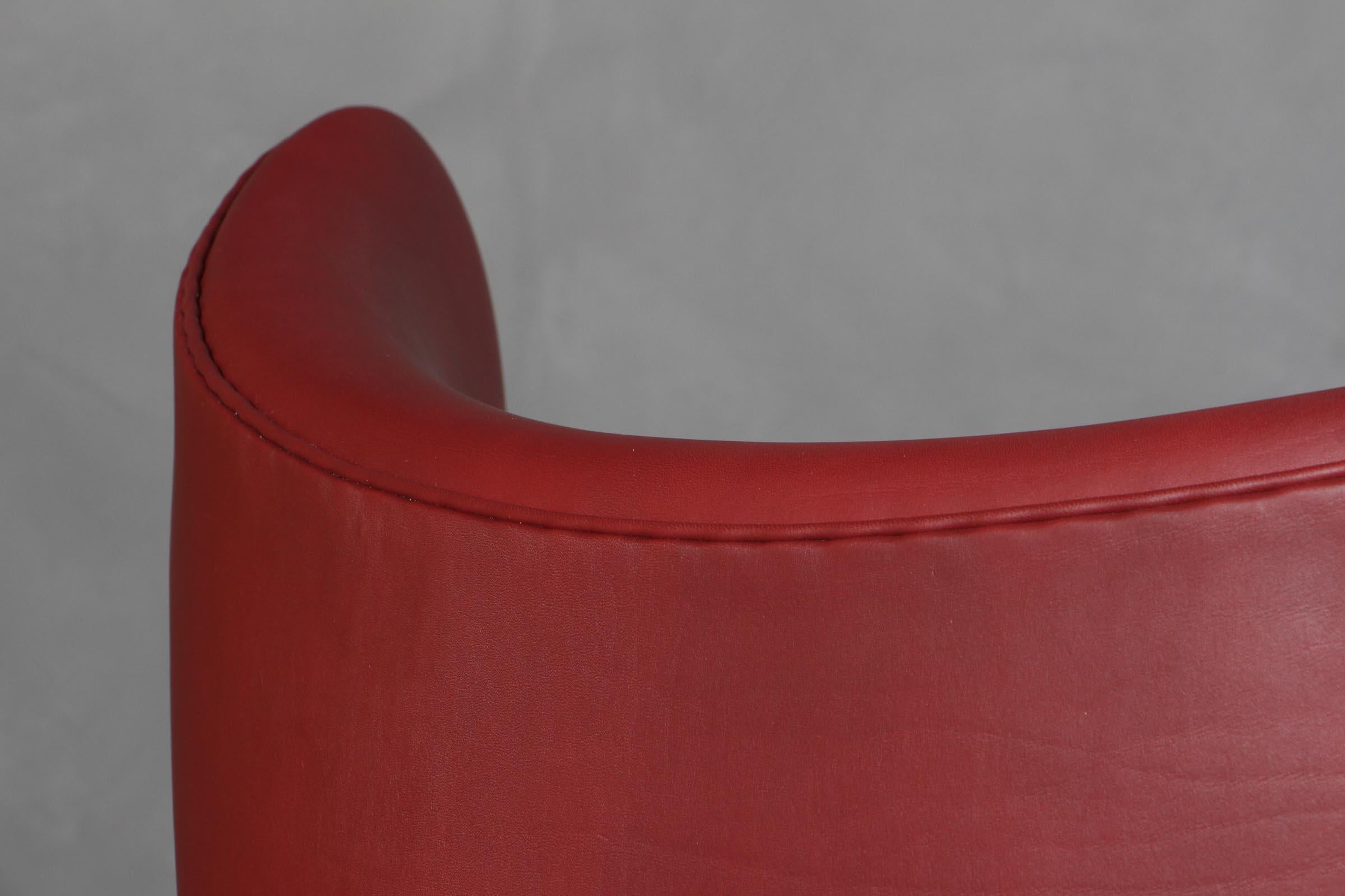 Cuir Chaise œuf d'Arne Jacobsen