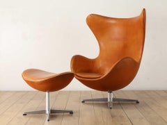 Arne Jacobsen Egg Chair With Ottoman FH3316 1960's