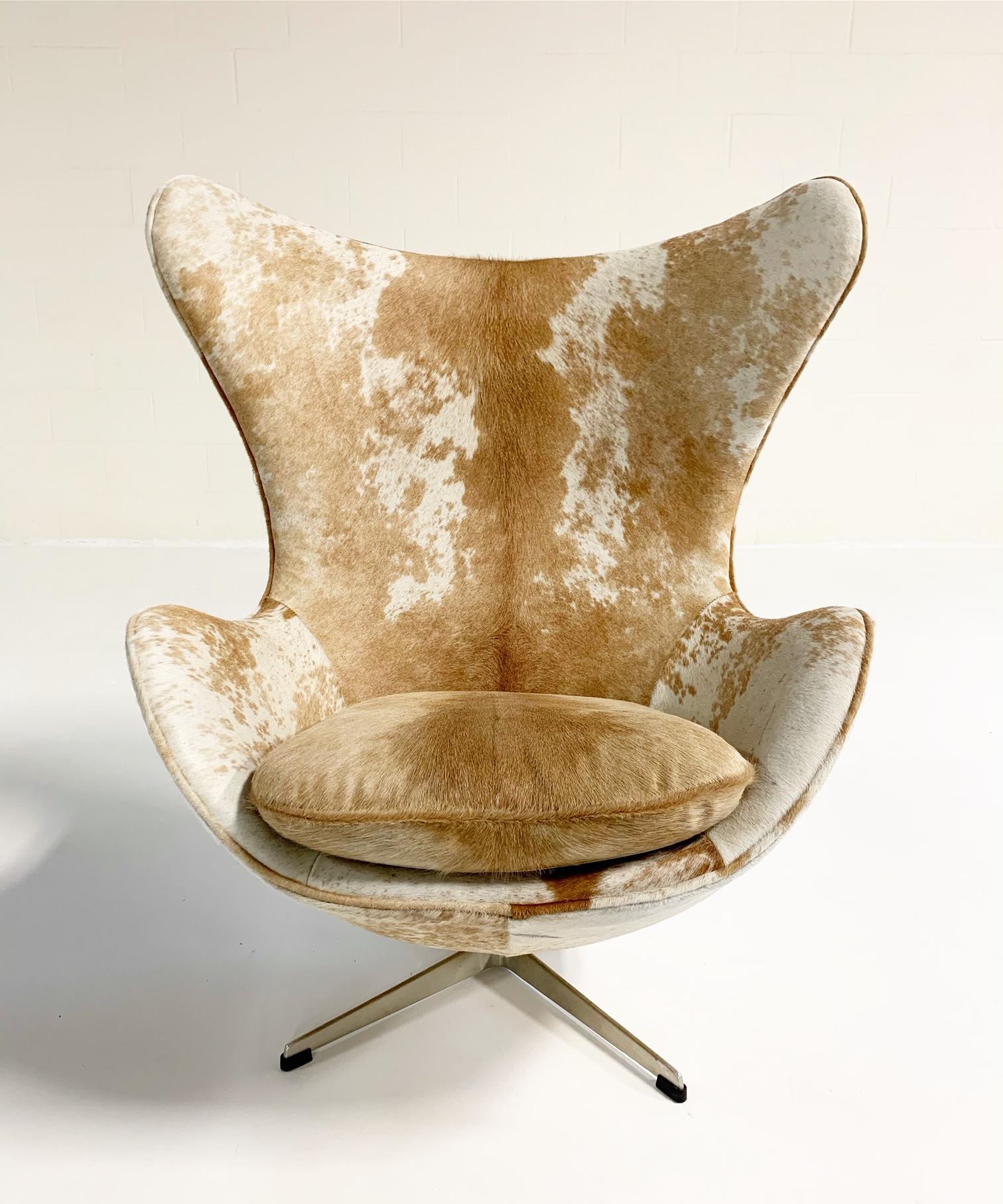 cowhide egg chair