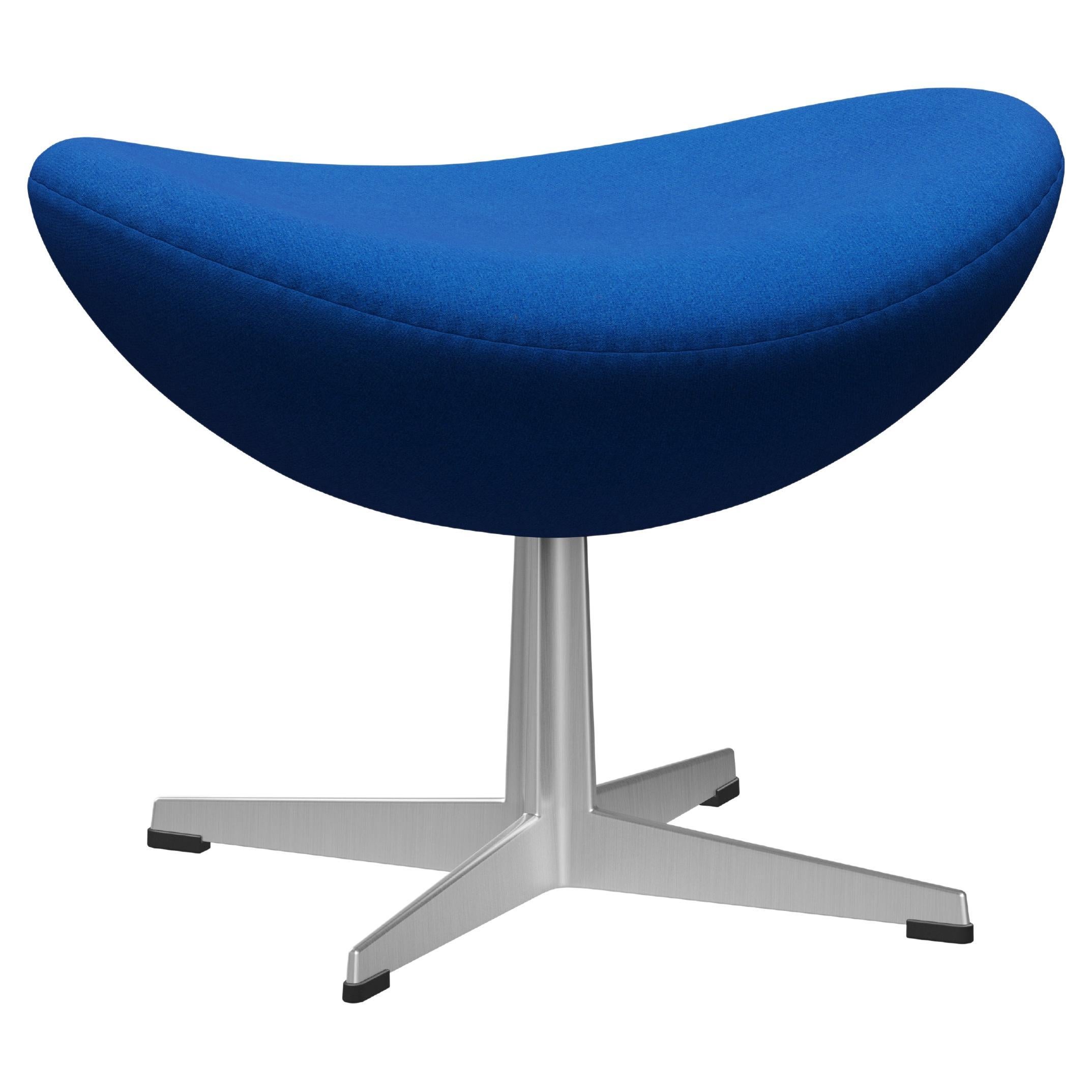 Arne Jacobsen 'Egg' Footstool for Fritz Hansen in Fabric Upholstery (Cat. 1) For Sale