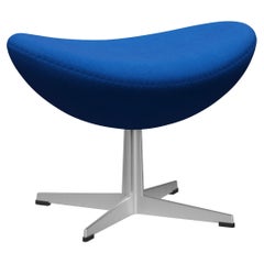 Arne Jacobsen 'Egg' Footstool for Fritz Hansen in Fabric Upholstery (Cat. 1)