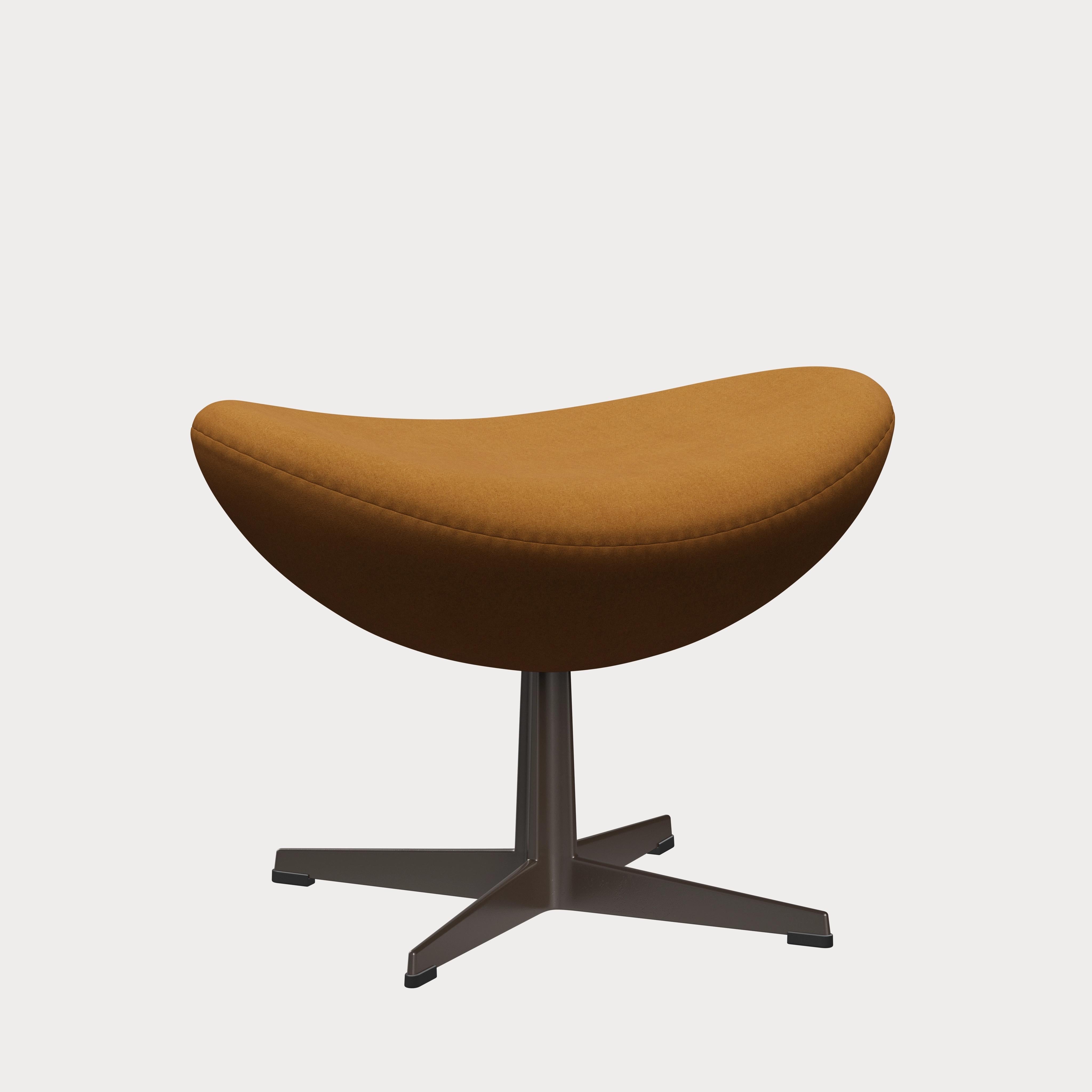 Contemporary Arne Jacobsen 'Egg' Footstool for Fritz Hansen in Fabric Upholstery (Cat. 2) For Sale