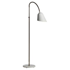 Arne Jacobsen, Lámpara de pie, Latón, Metal, Dinamarca, Década de 1930