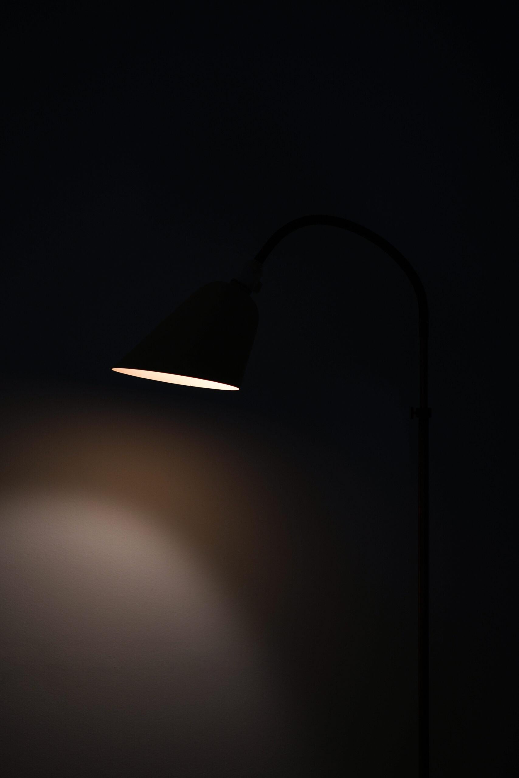 Metal Arne Jacobsen Floor Lamp Produced by Louis Poulsen in Denmark For Sale