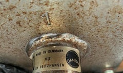 Original Arne Jacobsen For Fritz Hansen 1970's  Cream Leather "Oxford" Chair