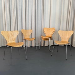 Arne Jacobsen For Fritz Hansen Ash Series 7 Chair Model 3107