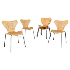 Arne Jacobsen For Fritz Hansen Ash Series 7 Chair Model 3107