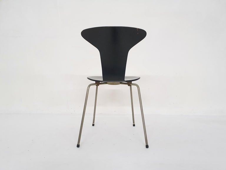 Danish Arne Jacobsen for Fritz Hansen Black Wooden 