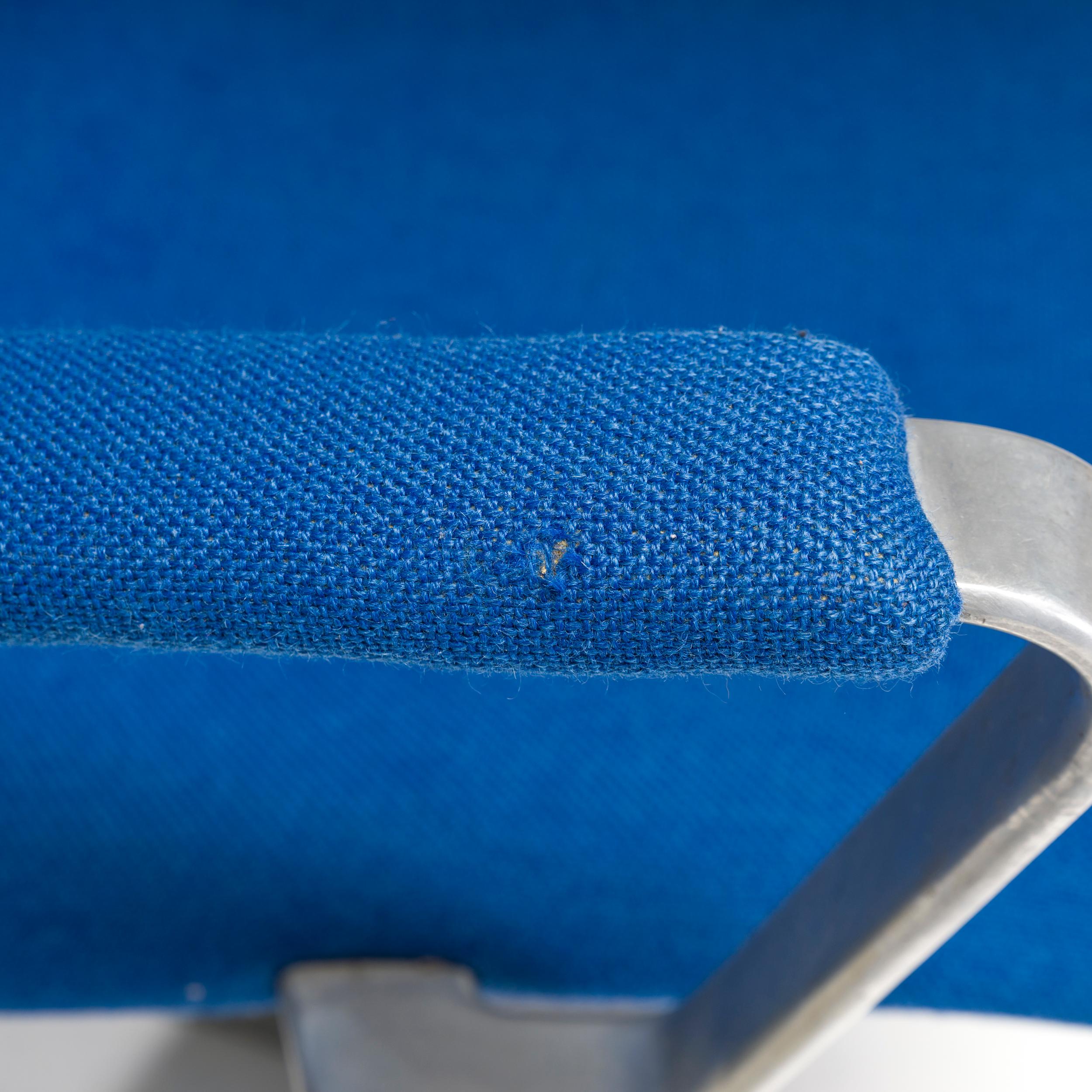 Arne Jacobsen für Fritz Hansen, Bürostuhl aus blauem Stoff, Modell 3291, Oxford im Angebot 1