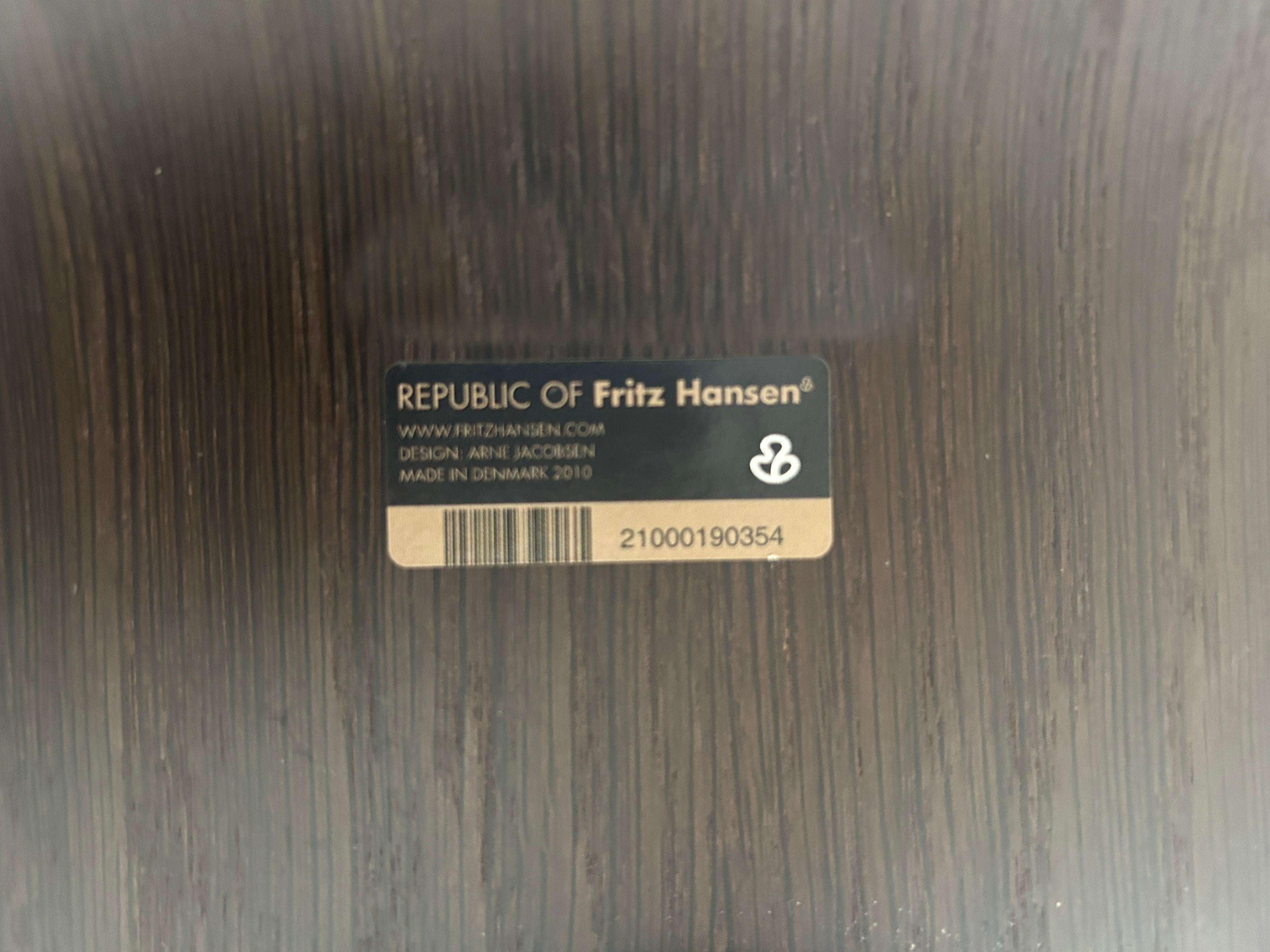 Arne Jacobsen für Fritz Hansen Dark Brown Oak Series 7 Desk Task Office Chair im Angebot 1