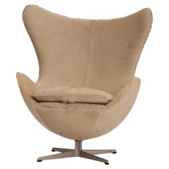 Vintage Arne Jacobsen For Fritz Hansen Egg Chair In Brazilian Cowhide
