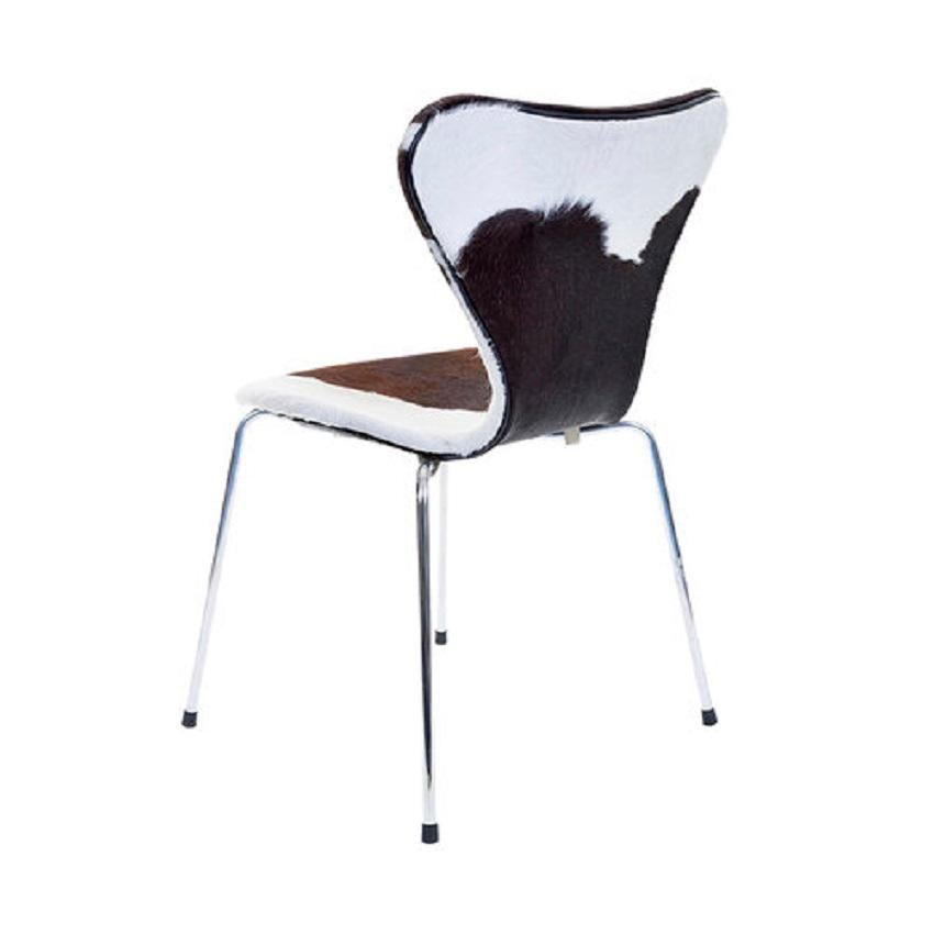 Arne Jacobsen for Fritz Hansen Model 3107 Cowhide Chairs, Set of 6 6