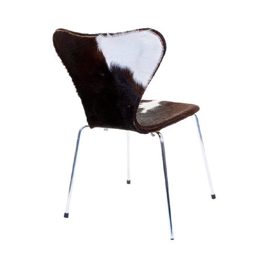 Arne Jacobsen for Fritz Hansen Model 3107 Cowhide Chairs, Set of 6 13