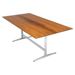 Arne Jacobsen for Fritz Hansen Rosewood and Aluminium Dining / Writing Table