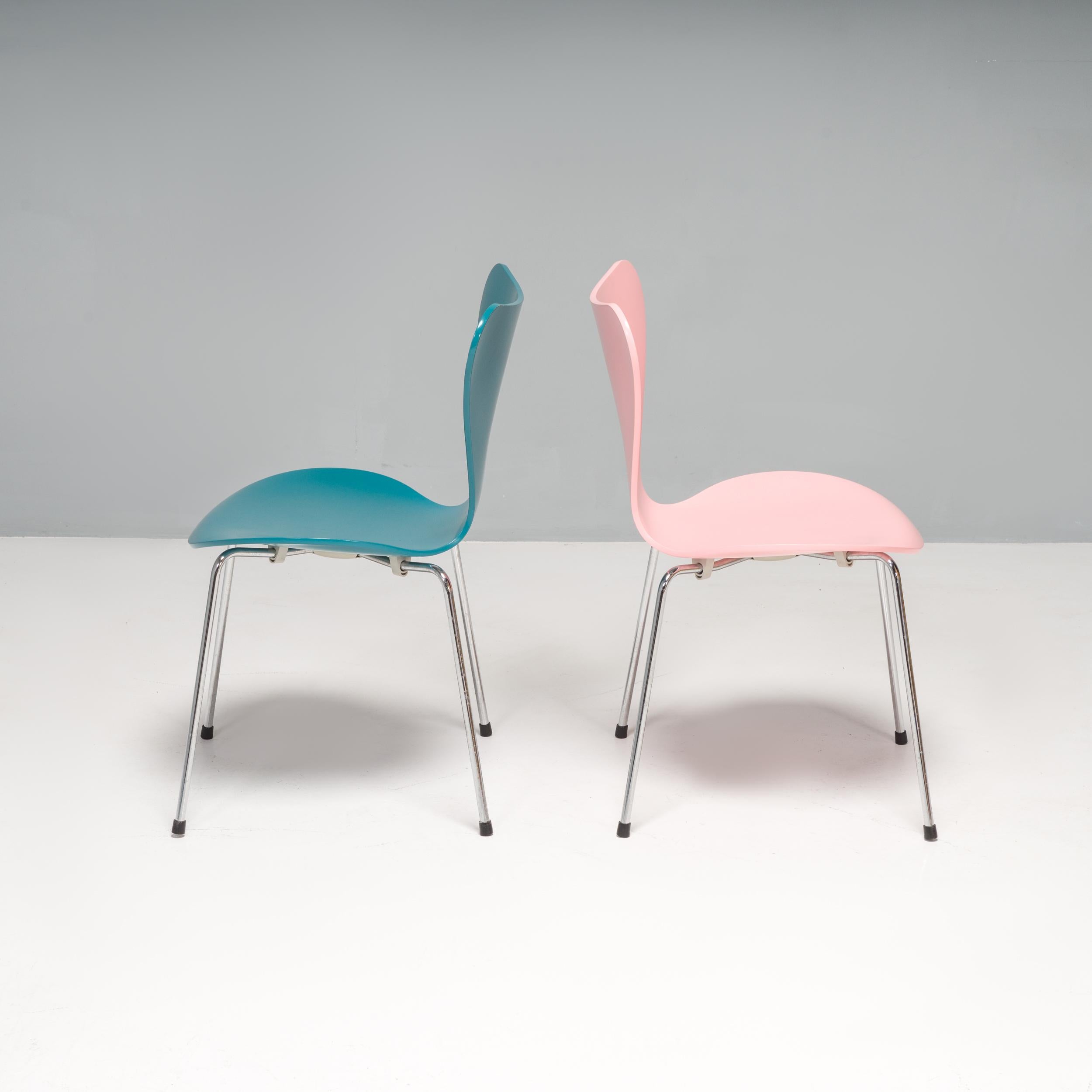 Danish Arne Jacobsen for Fritz Hansen Series 7 Dining Chairs, Set of 10