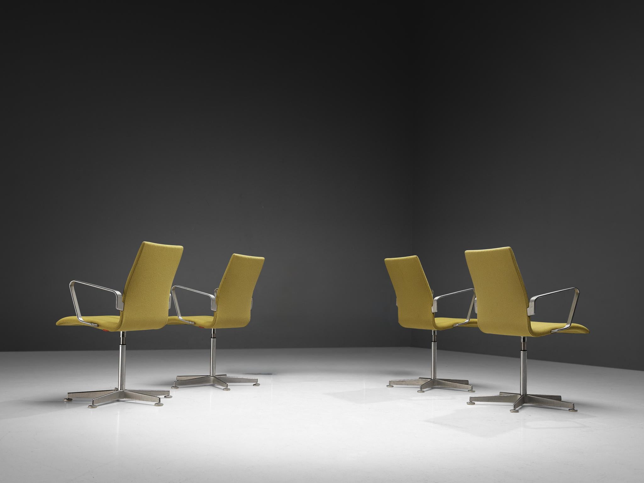 Scandinavo moderno Arne Jacobsen per Fritz Hansen Set di quattro sedie 'Oxford' in vendita