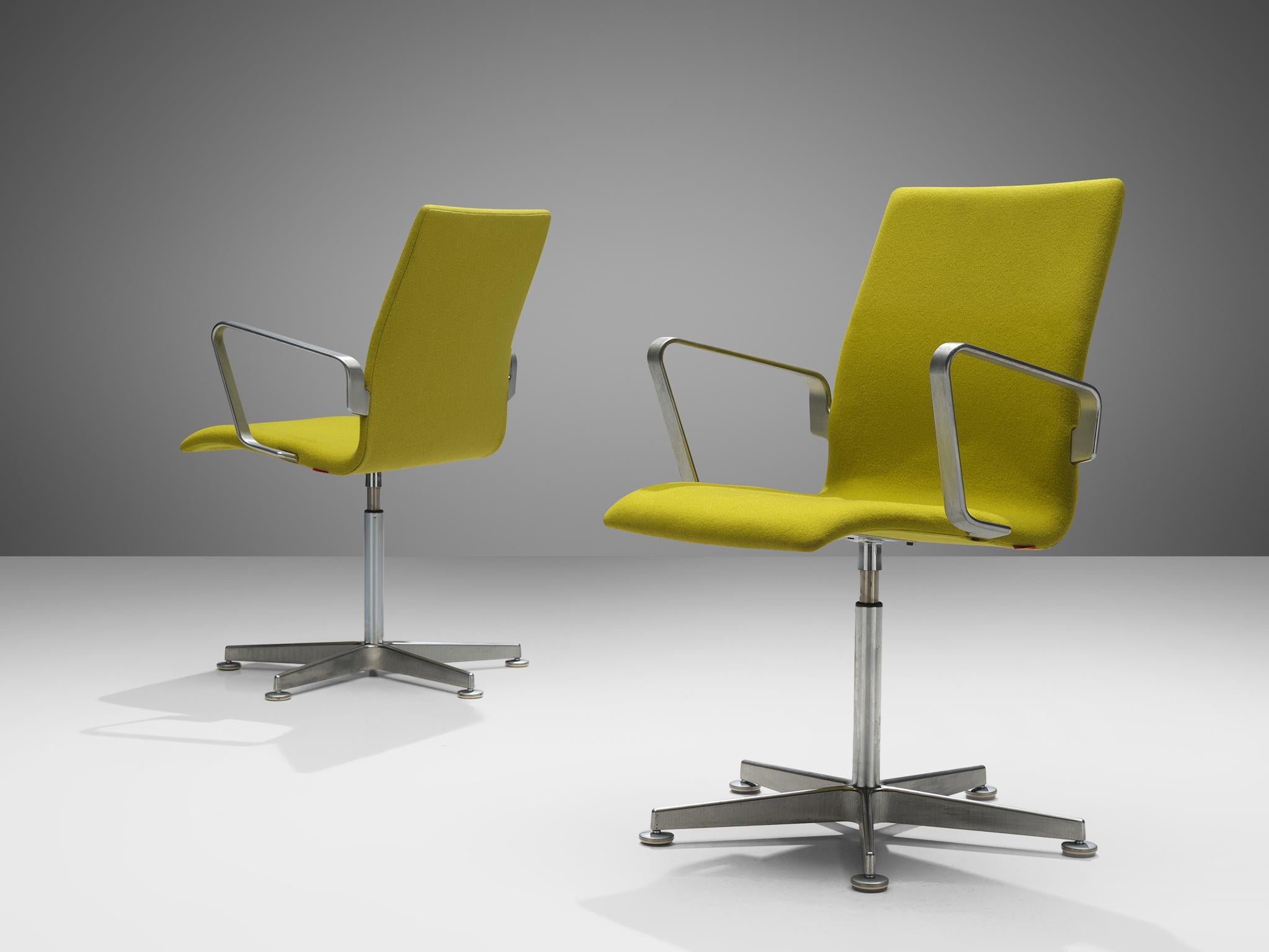 Danish Arne Jacobsen for Fritz Hansen Set of 'Oxford' Chairs