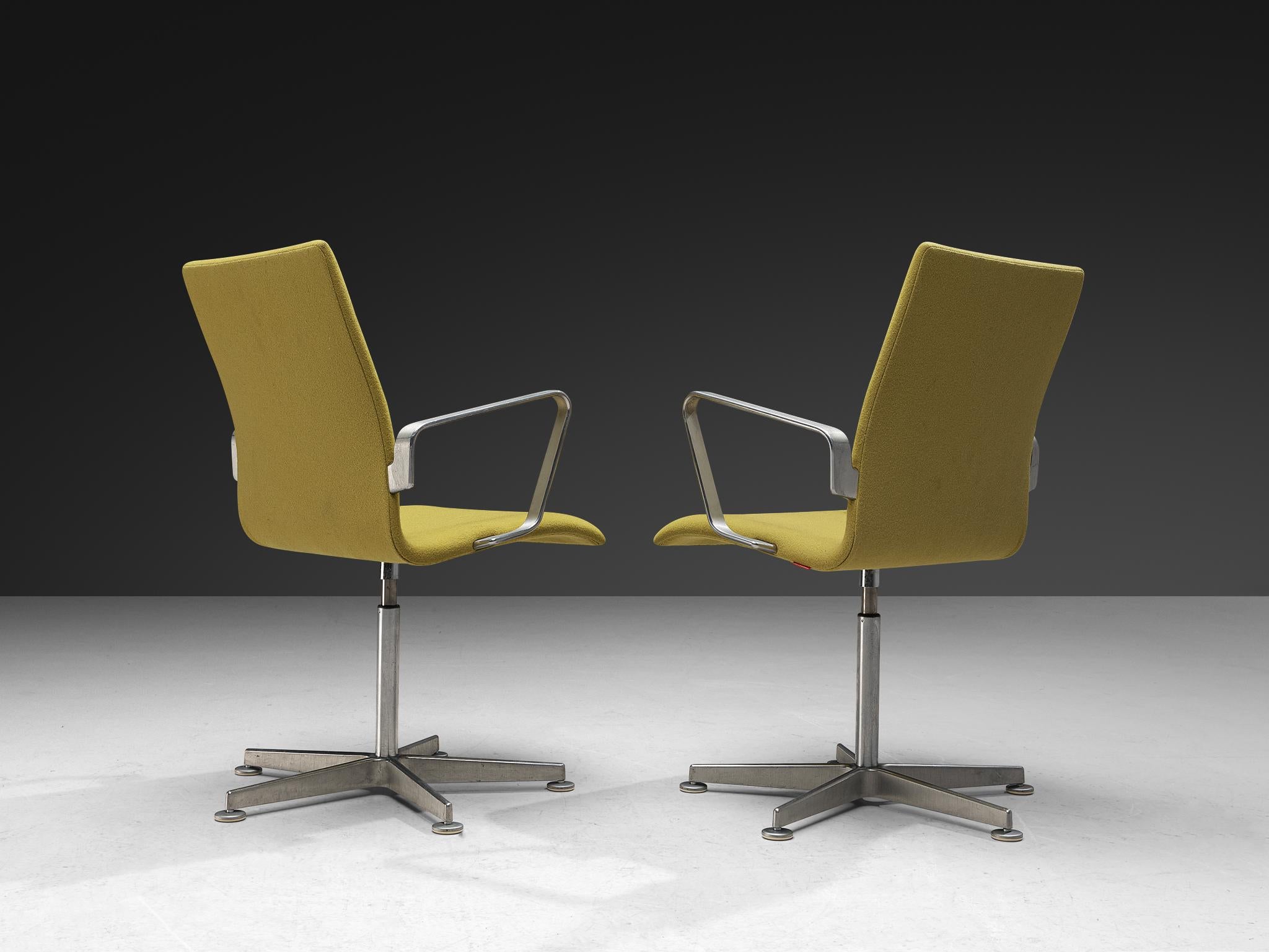 Metà XX secolo Set di sei sedie 'Oxford' di Arne Jacobsen per Fritz Hansen in vendita