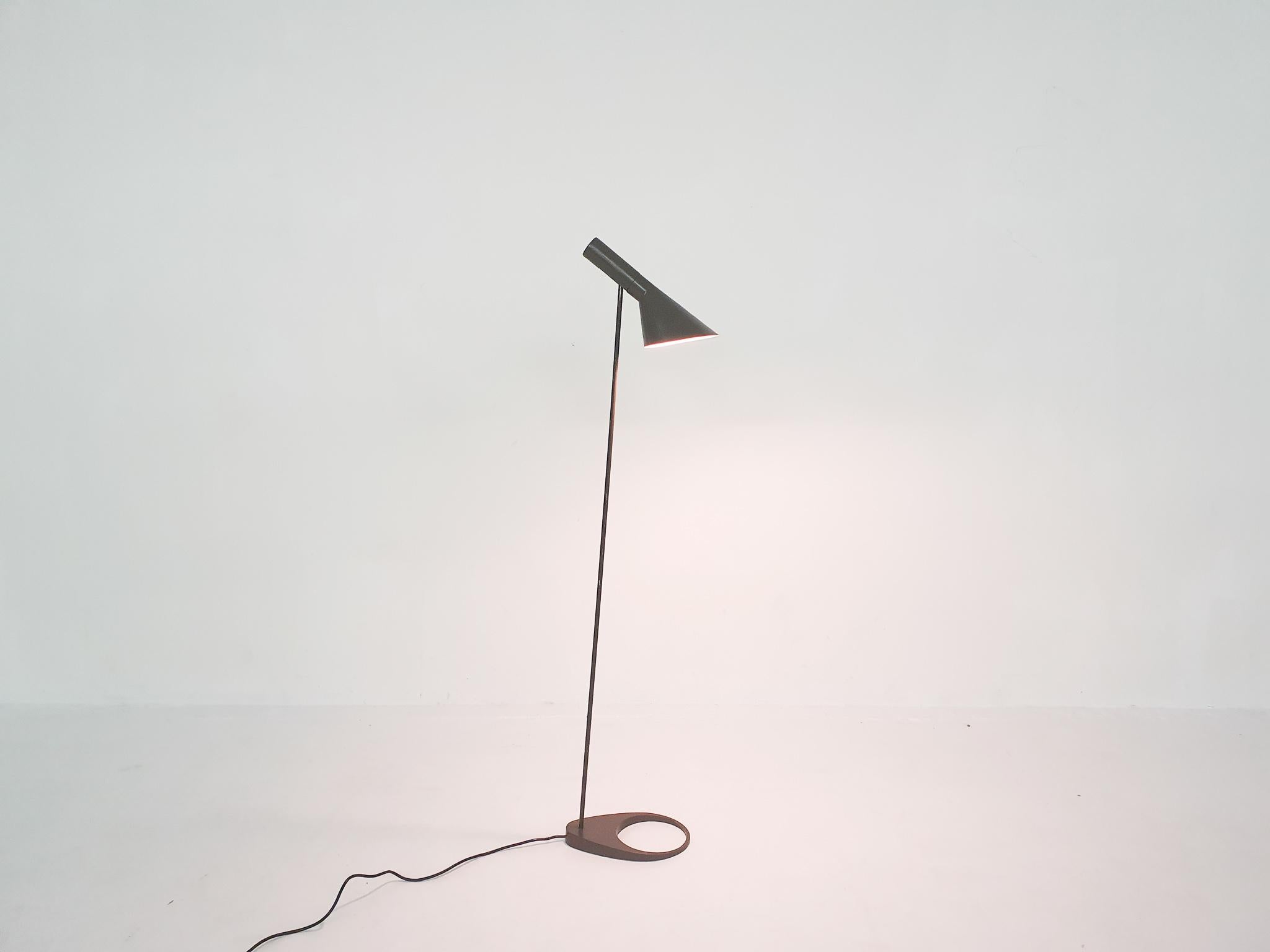 Mid-Century Modern Arne Jacobsen for Louis Poulsen AJ Floor Lamp, Denmark, 1958 For Sale