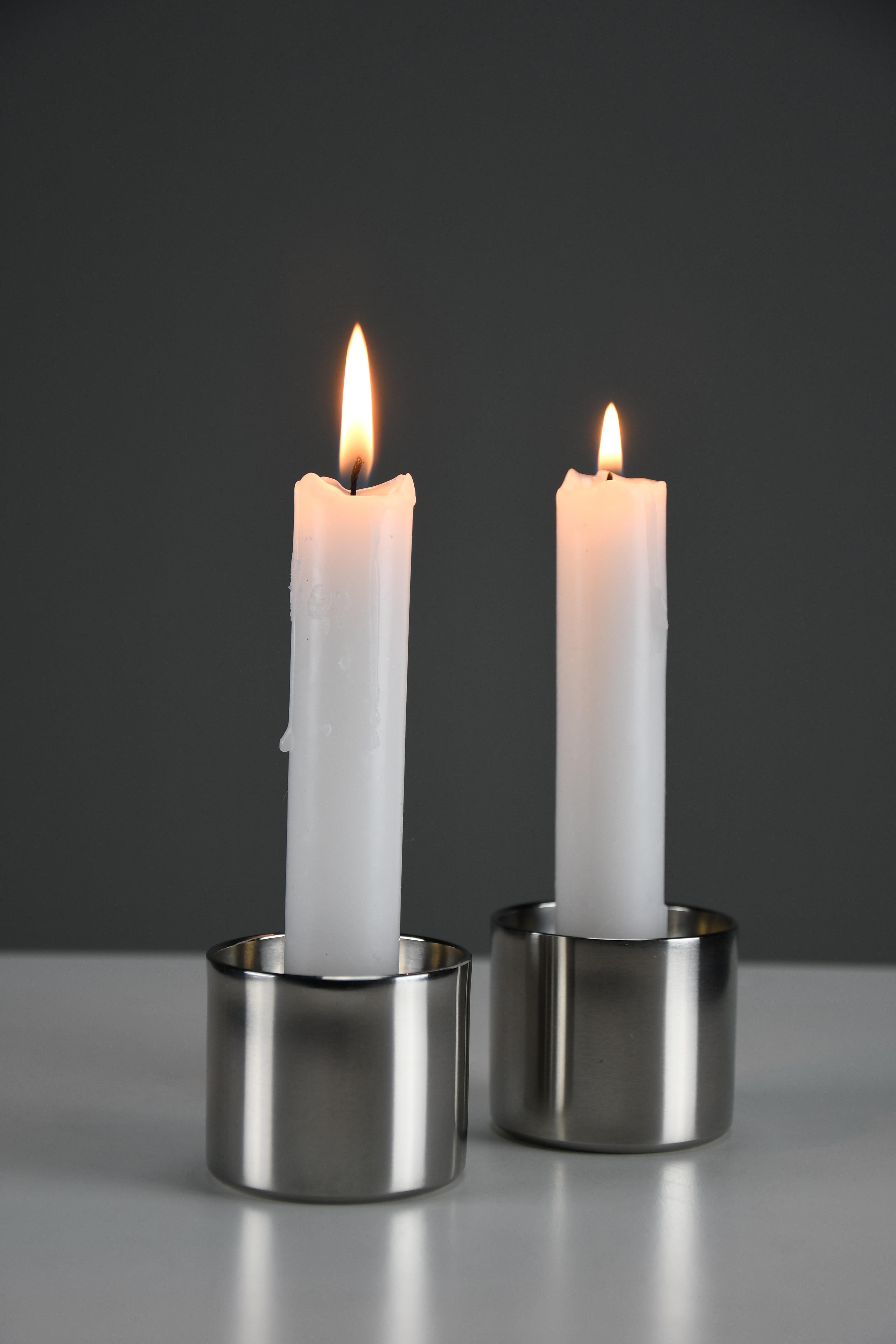 Danese Arne Jacobsen per Stelton - Candelieri della linea Cylinda, 1964 in vendita