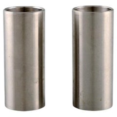 Arne Jacobsen for Stelton, Cylinda Line Salt and Pepper Set in Stainless Steel