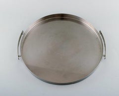 Arne Jacobsen for Stelton, "Cylinda Line" Serving Tray, Three Ashtrays, 1970s