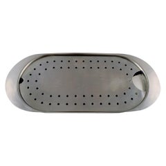 Arne Jacobsen for Stelton, Large "Cylinda Line" Fish Dish in Stainless Steel