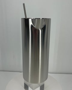 Arne Jacobsen para Stelton Cóctel moderno de mediados de siglo Vaso y cuchara agitadora
