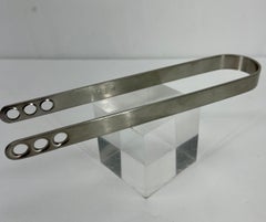 Arne Jacobsen for Stelton Stainless Steel Ice Tong, Danish Mid-Century Modern