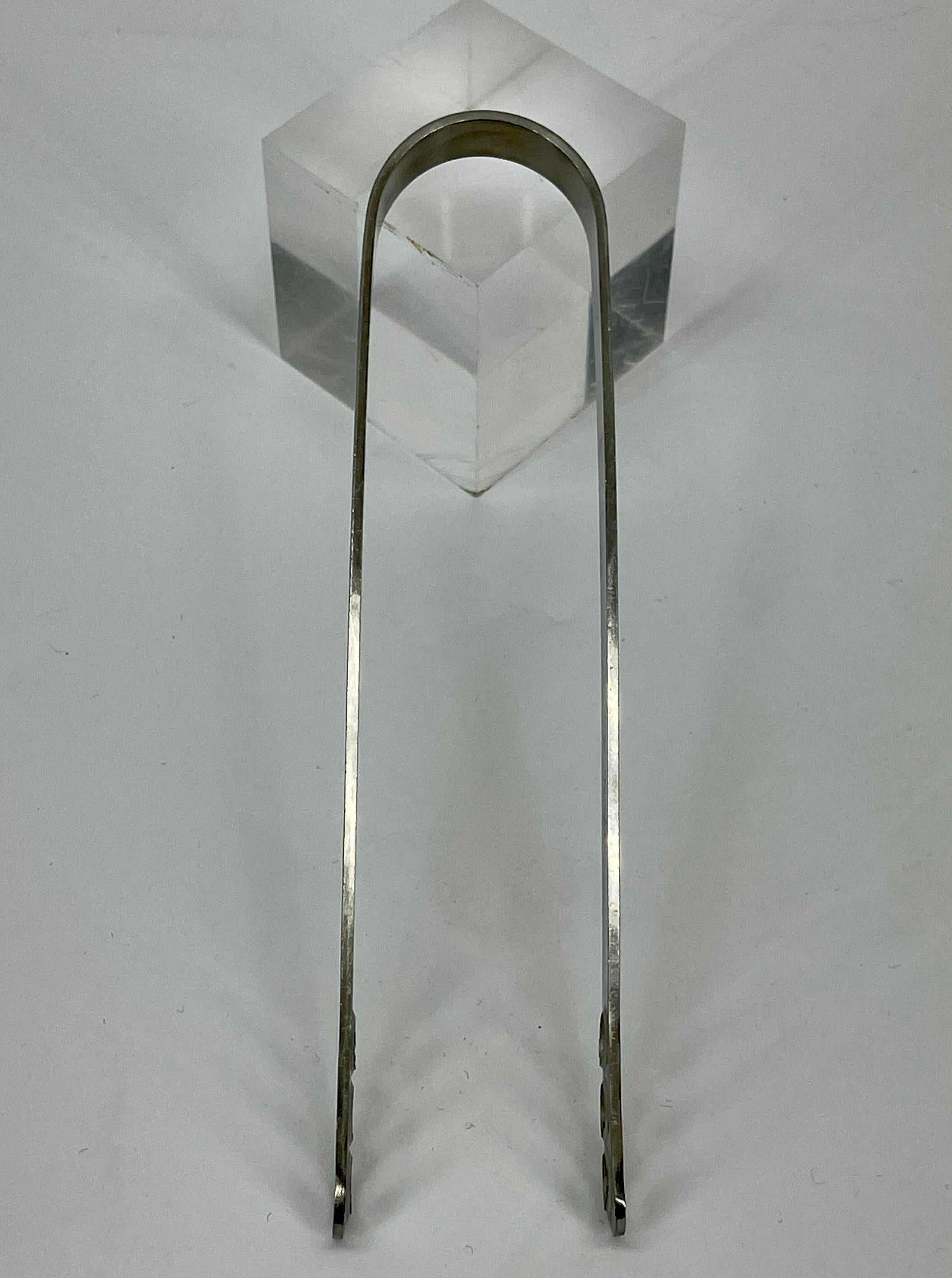 Arne Jacobsen for Stelton Stainless Steel Ice Tong, Danish Mid-Century Modern 2