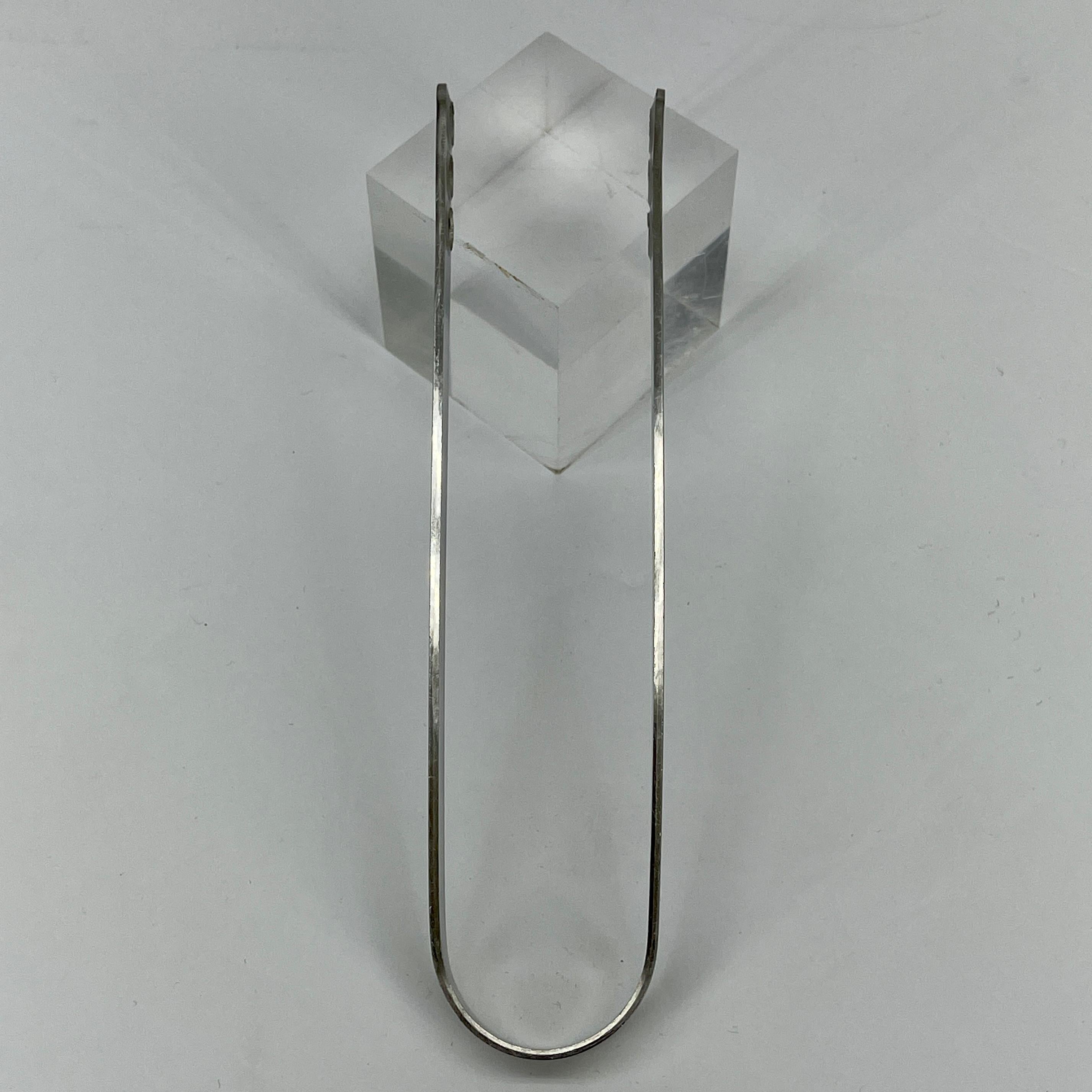 Arne Jacobsen for Stelton Stainless Steel Ice Tong, Danish Mid-Century Modern 3