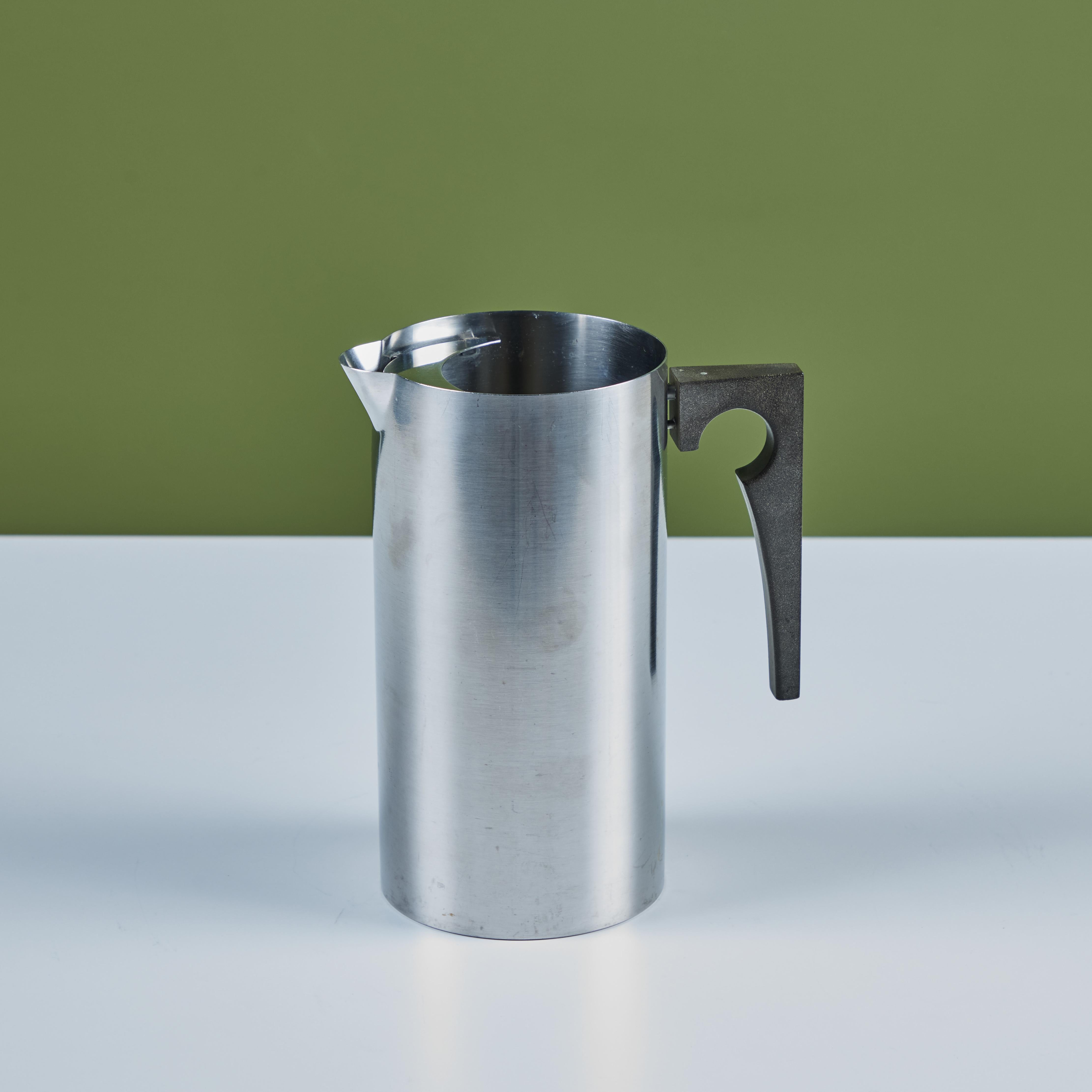 Arne Jacobsen Four Piece Stainless Steel Danish Coffee/Tea Set for Stelton For Sale 7