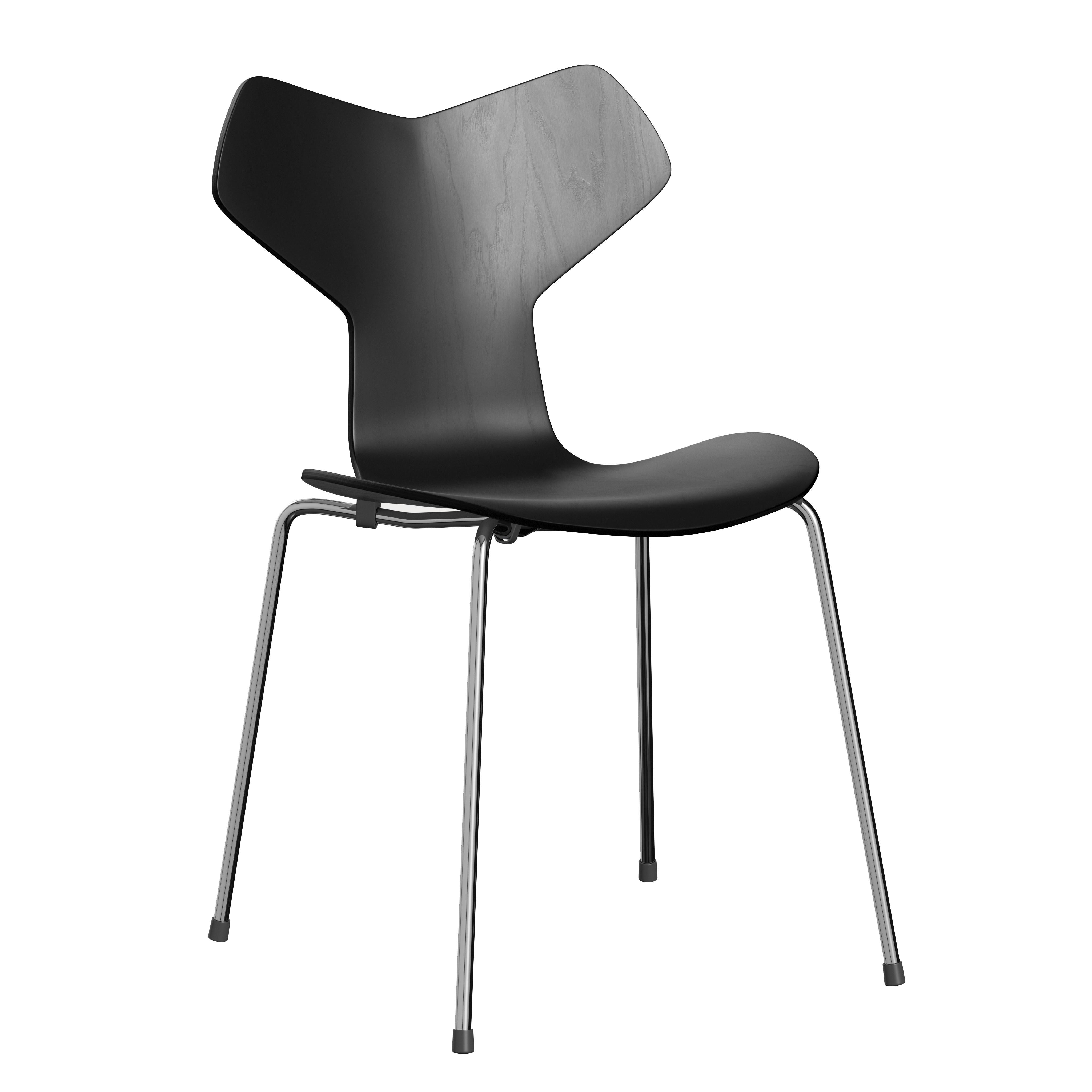 Arne Jacobsen 'Grand Prix' Chair for Fritz Hansen in Colored Veneer For Sale 9