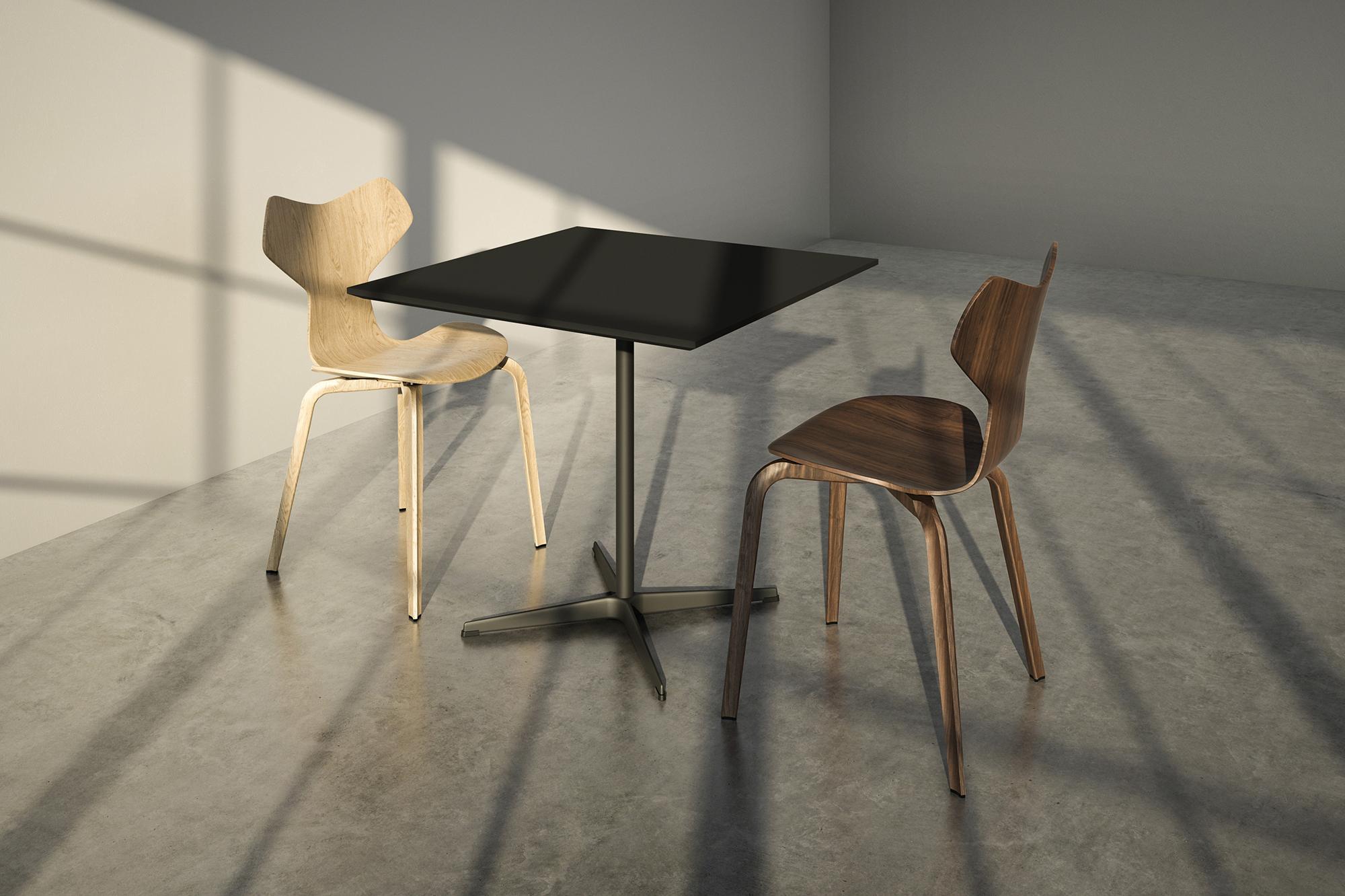 Arne Jacobsen 'Grand Prix' Chair for Fritz Hansen in Lacquered Veneer For Sale 5