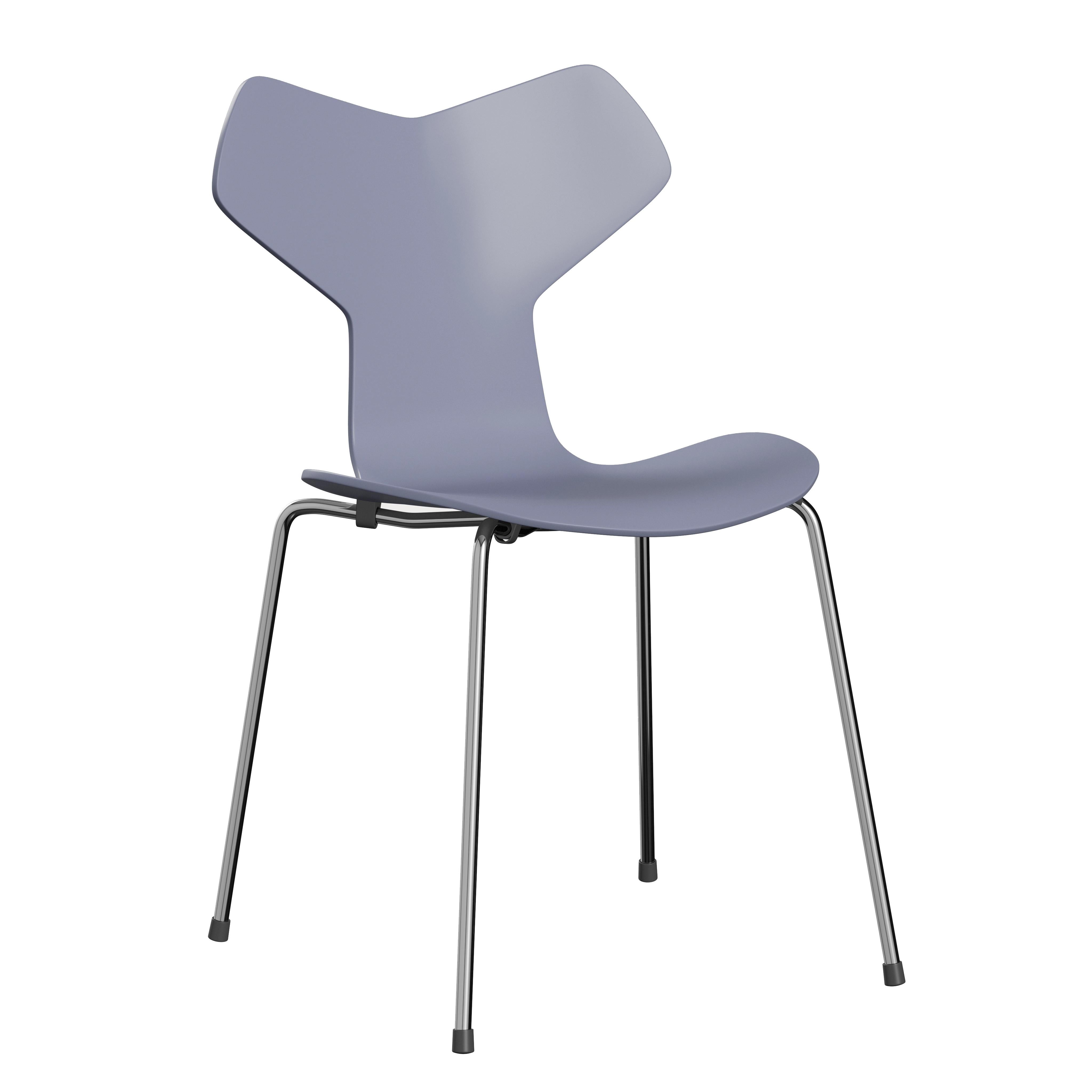 Arne Jacobsen 'Grand Prix' Chair for Fritz Hansen in Lacquered Veneer For Sale 11