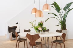 Arne Jacobsen 'Grand Prix' Chair for Fritz Hansen in Partial Fabric Upholstery