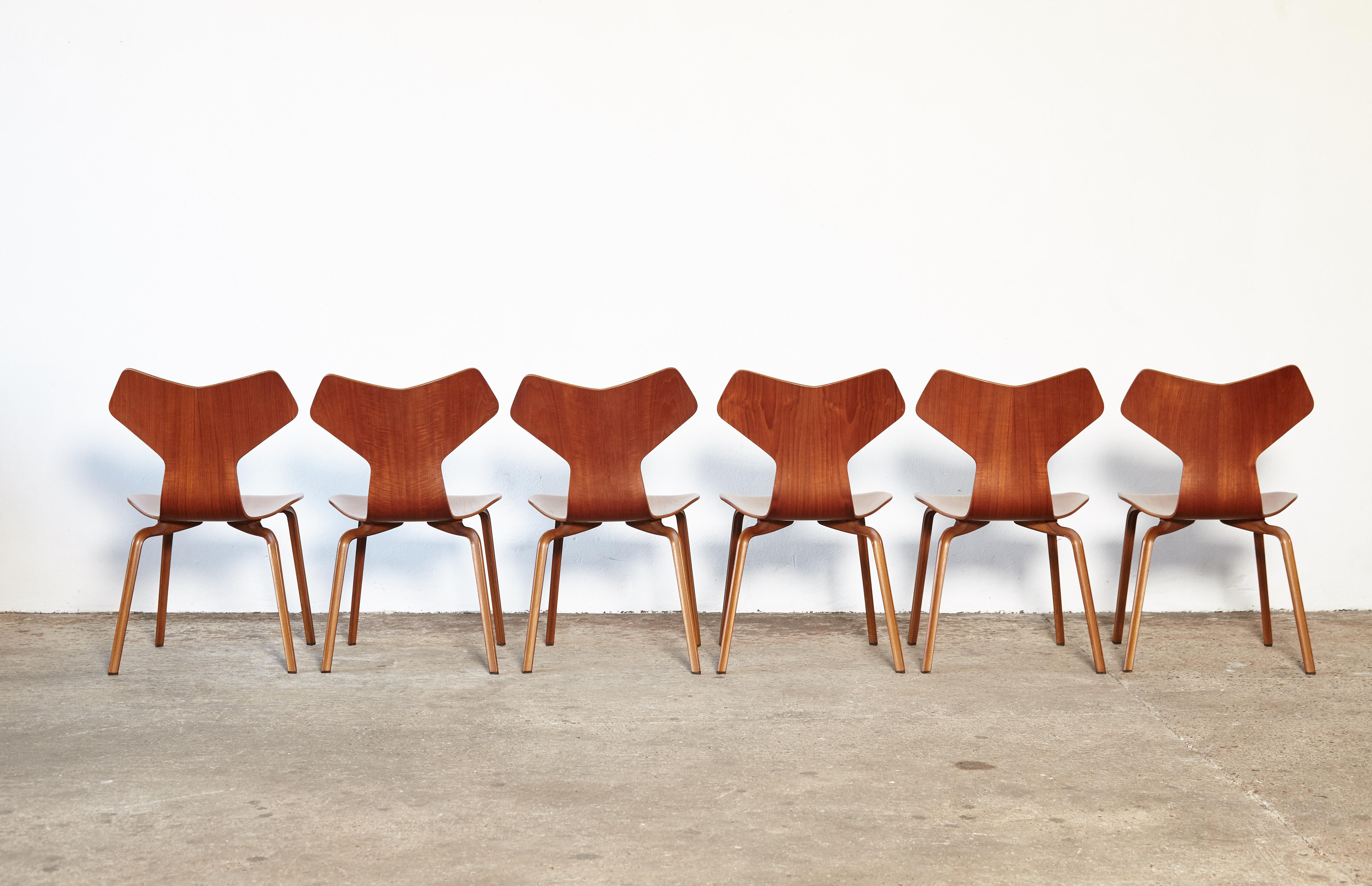 Arne Jacobsen Grand Prix Chairs, Fritz Hansen, Denmark, 1960s 6