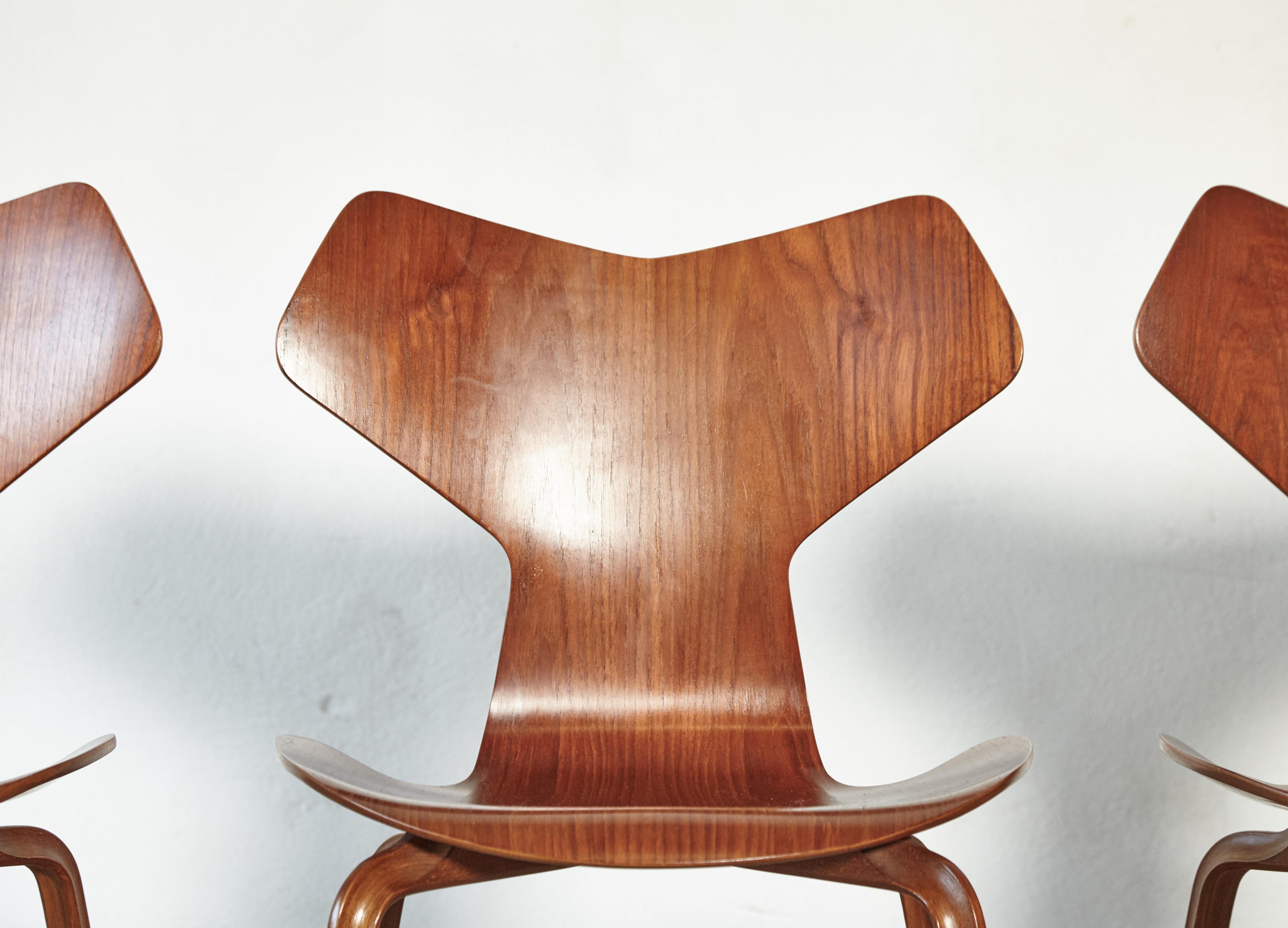 Arne Jacobsen Grand Prix Chairs, Fritz Hansen, Denmark, 1960s 1