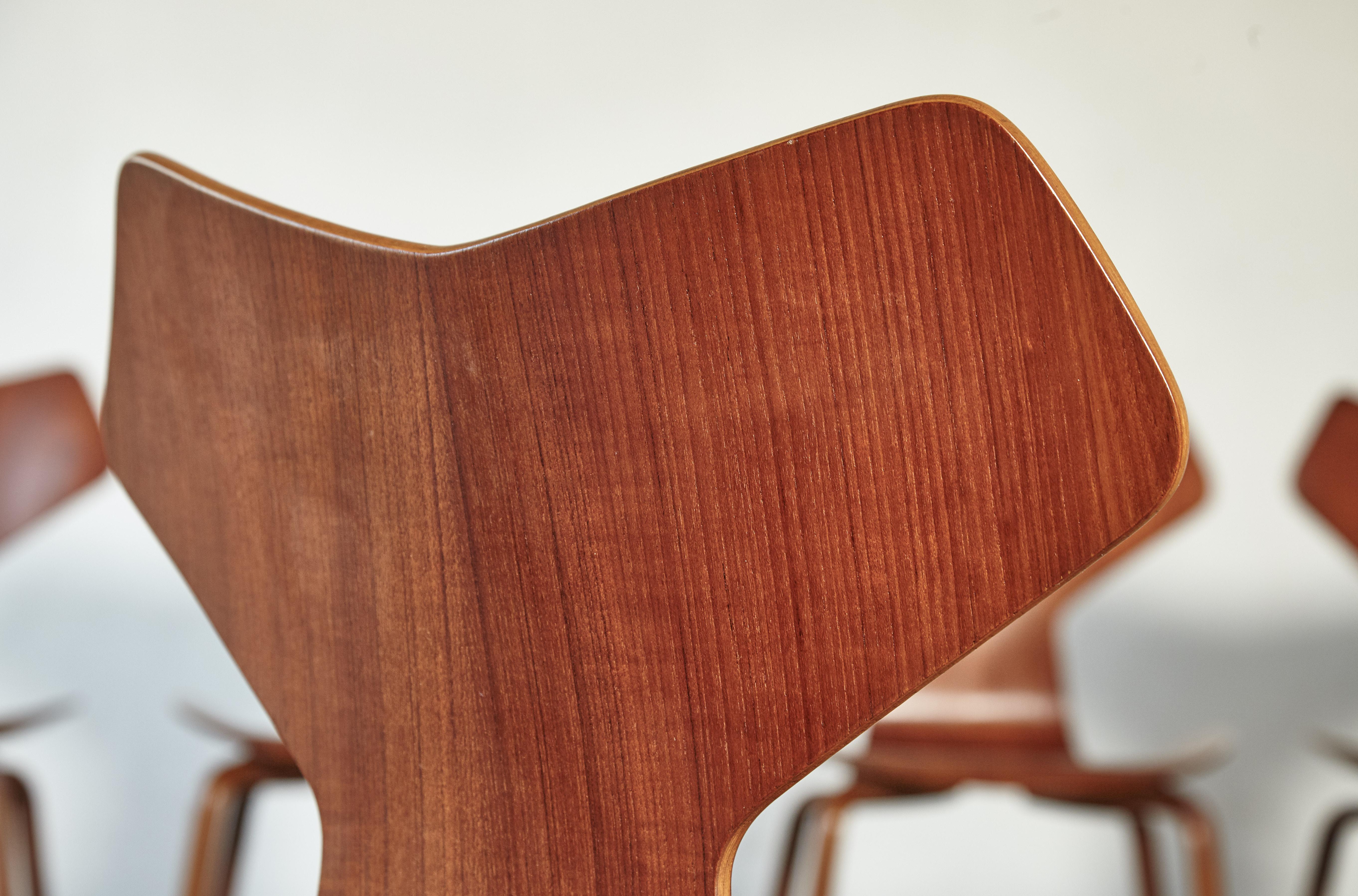 Arne Jacobsen Grand Prix Chairs, Fritz Hansen, Denmark, 1960s 2