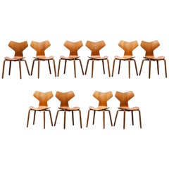 Arne Jacobsen Grand Prix Chairs, Set of Ten