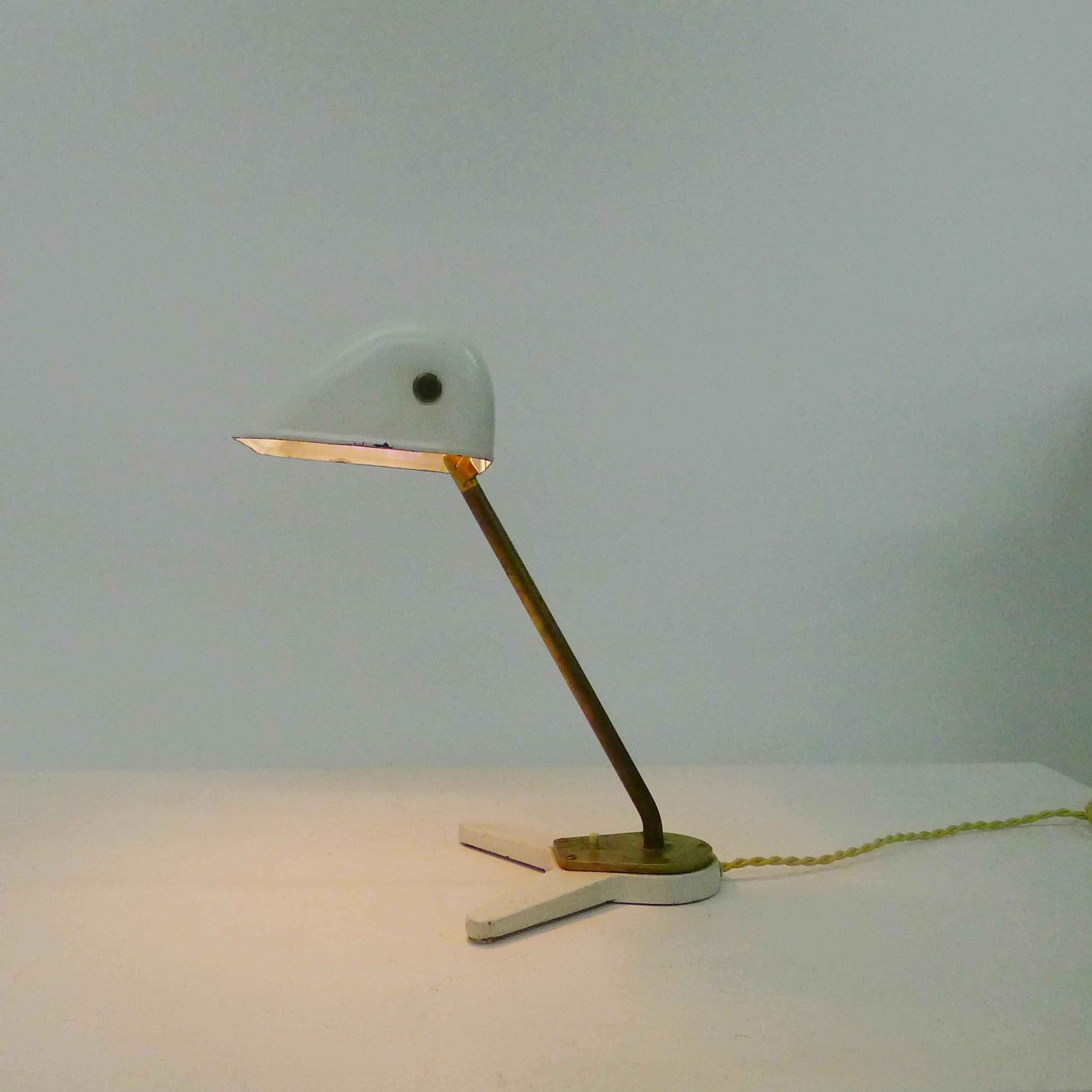 Mid-Century Modern Arne Jacobsen/Hans Wegner, Aarhus City Hall Desk Lamp, c.1938, Louis Poulsen For Sale