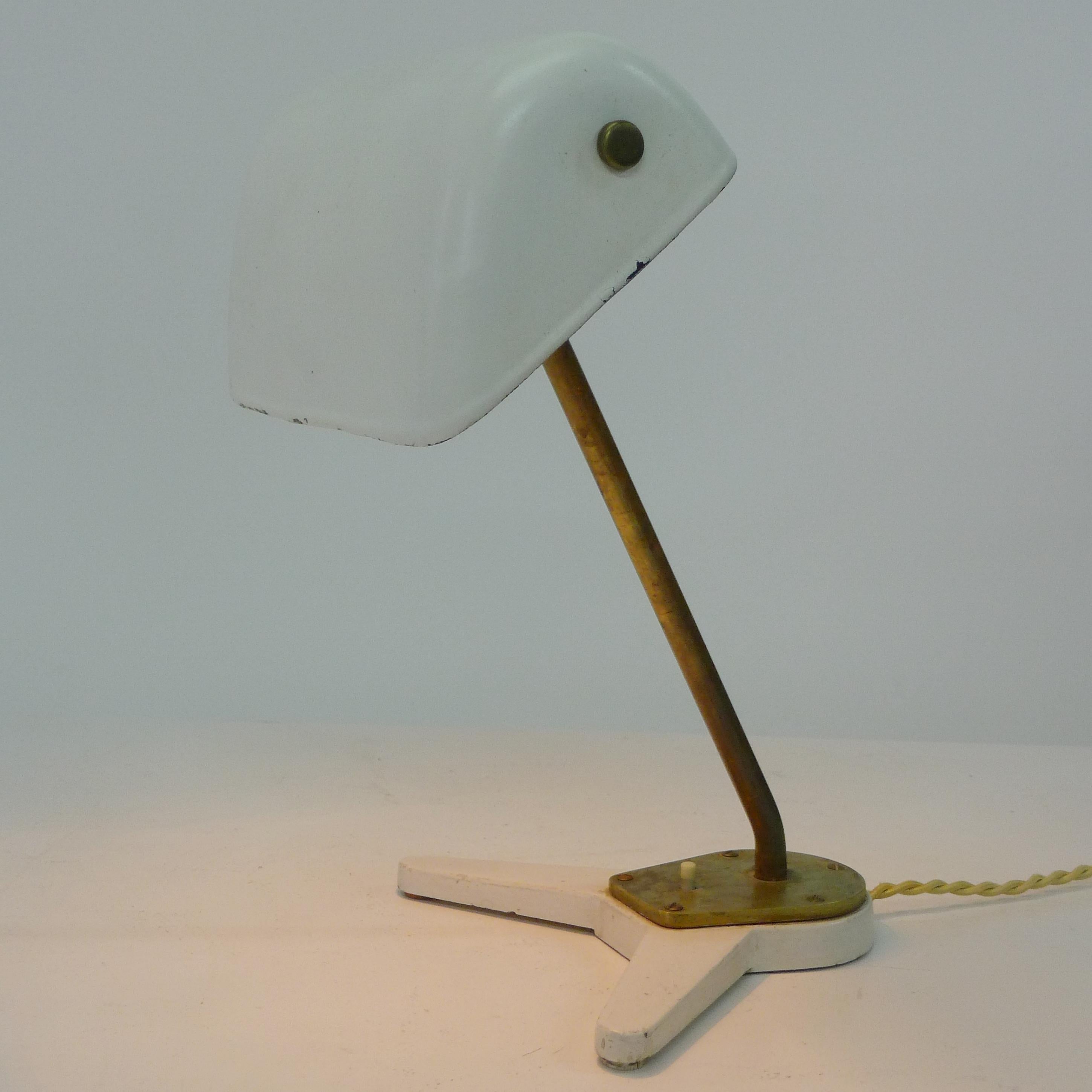 Metal Arne Jacobsen/Hans Wegner, Aarhus City Hall Desk Lamp, c.1938, Louis Poulsen For Sale