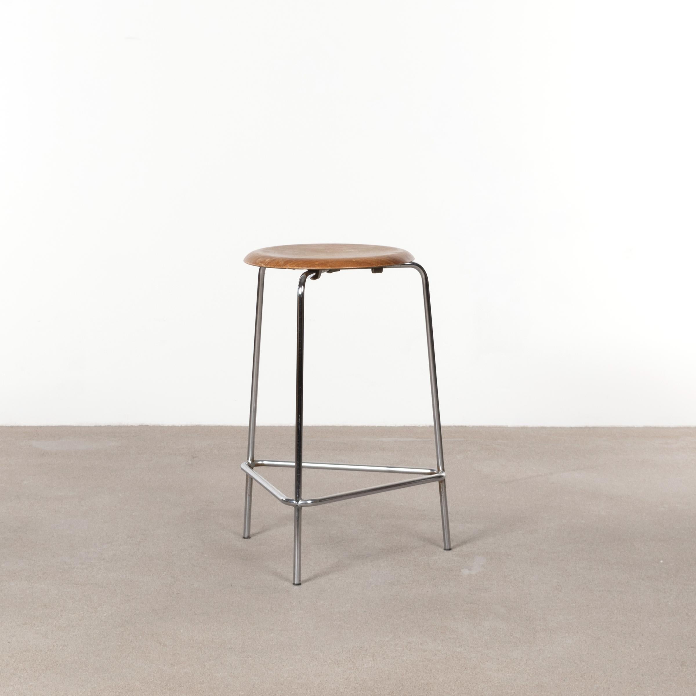 Plated Arne Jacobsen High DOT Stools Model M3170 for Fritz Hansen, Denmark