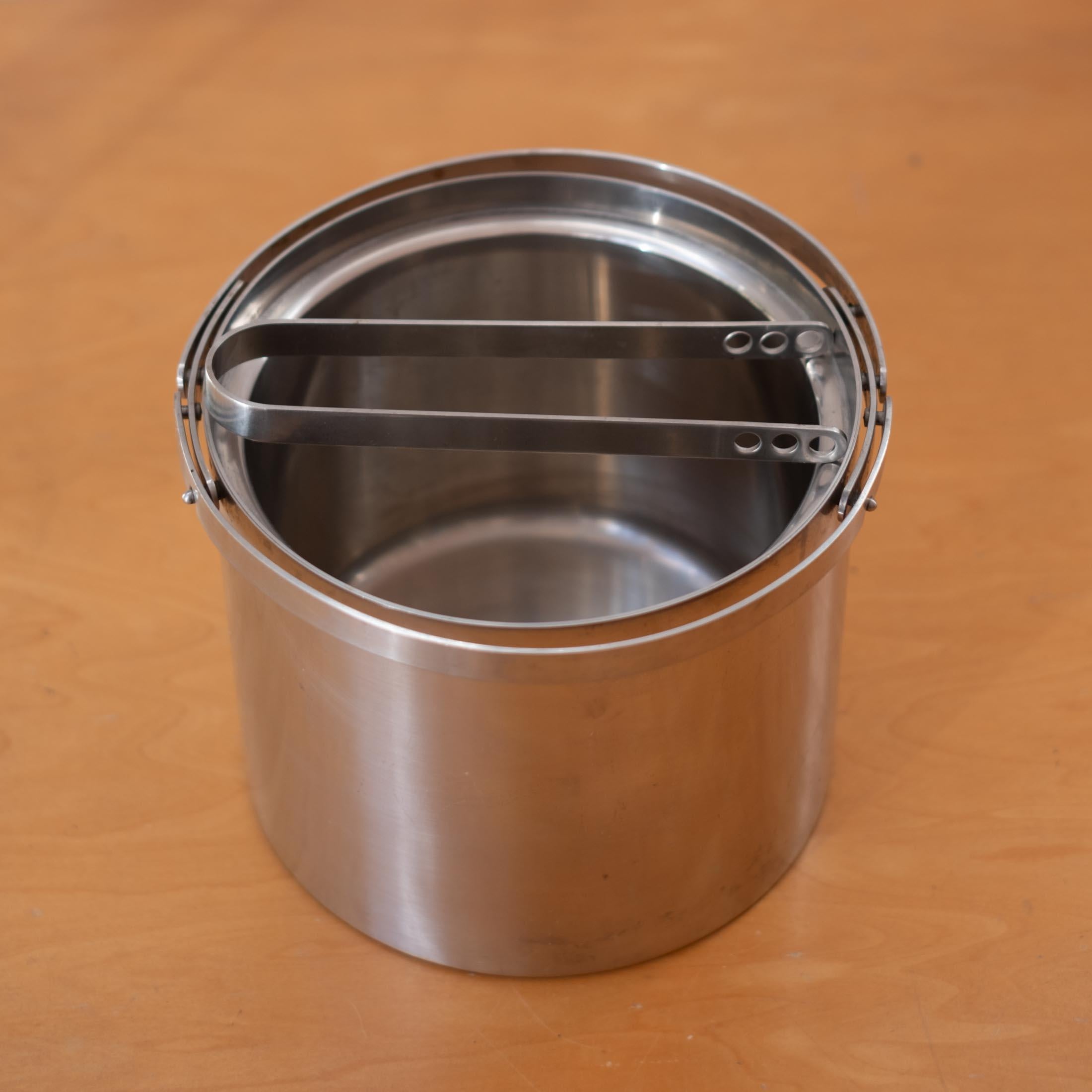 Arne Jacobsen Cubitera Pinzas Stelton Juego de bar moderno danés Acero inoxidable en venta