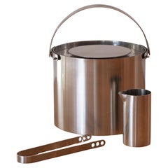 Arne Jacobsen Cubitera Pinzas Stelton Juego de bar moderno danés