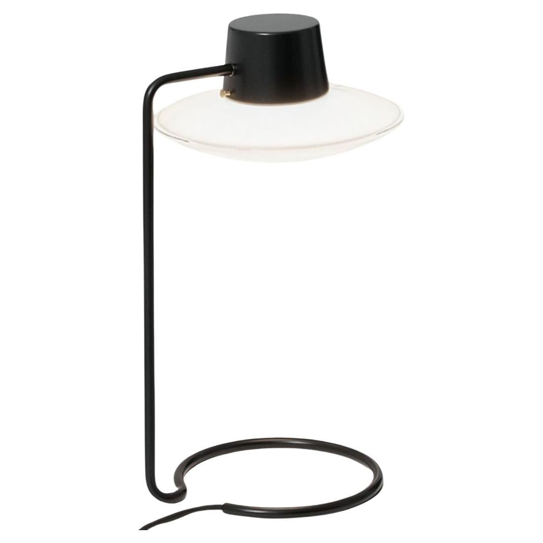 Arne Jacobsen Large 'AJ Oxford' Table Lamp Opal & Metal Shade for Louis Poulsen For Sale 6