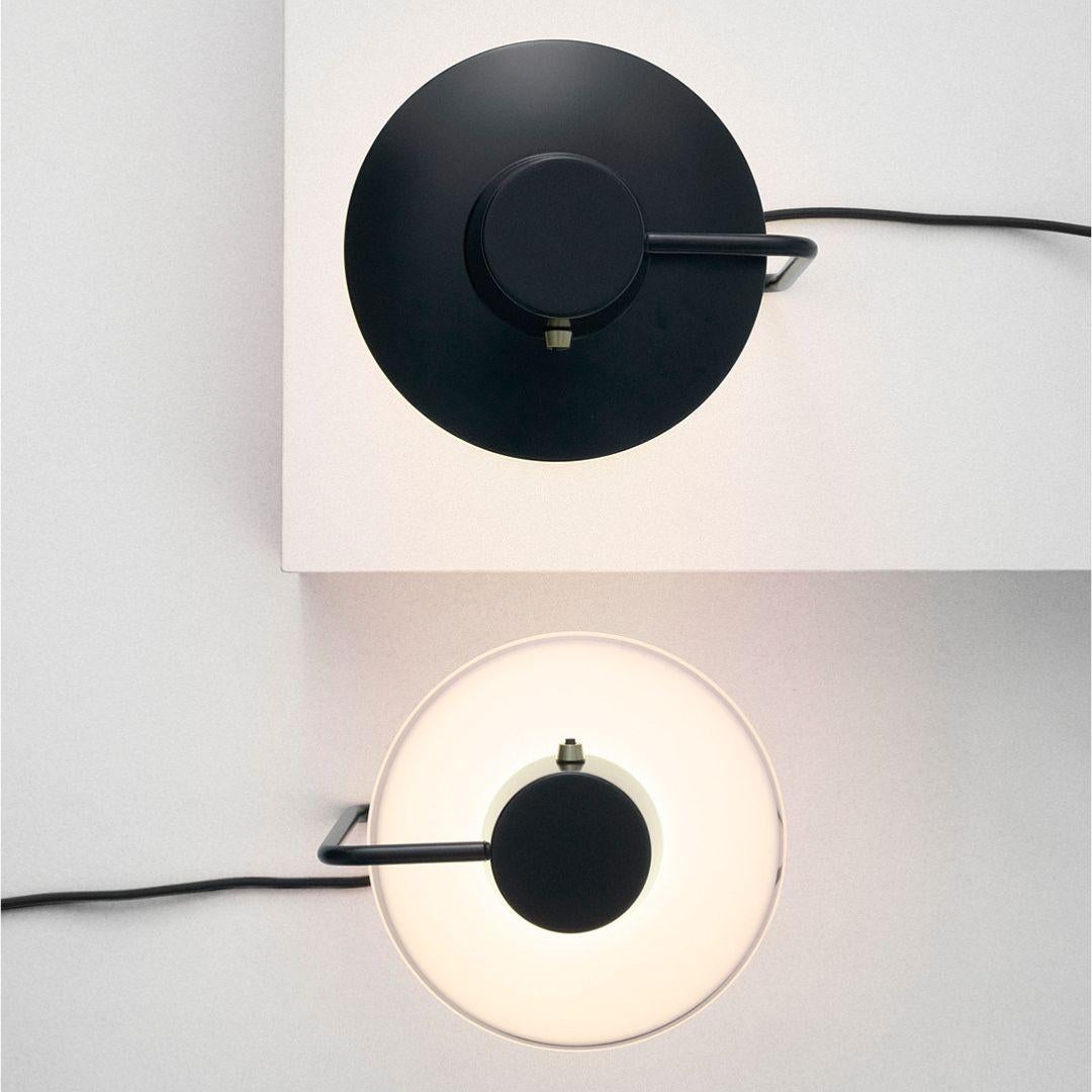 Danish Arne Jacobsen Large 'AJ Oxford' Table Lamp Opal & Metal Shade for Louis Poulsen For Sale